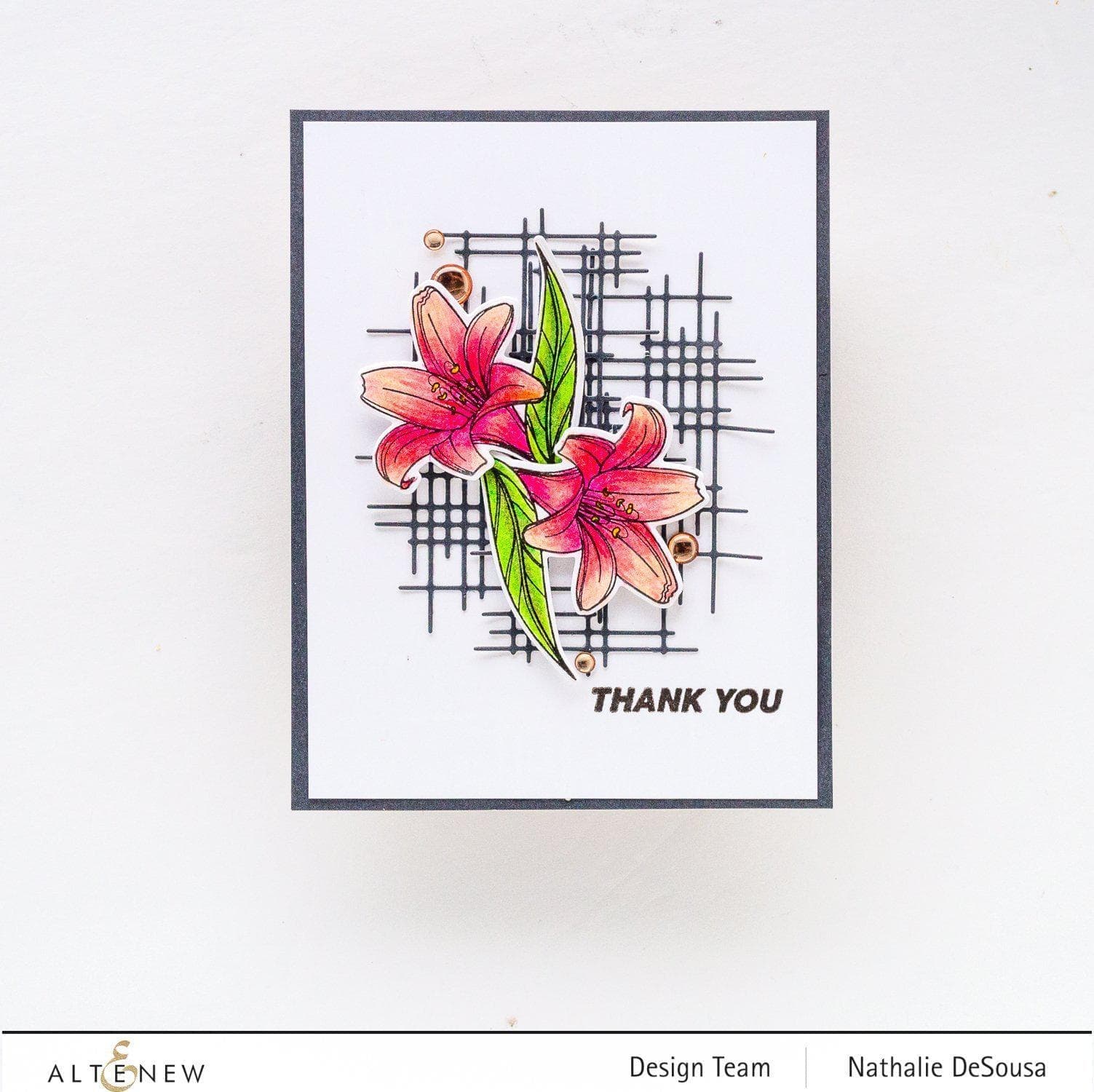 Mini Delight: Proud Amaryllis Stamp & Die Set for Card Making, Scrapbooking & DIY Crafts - Floral Stamps for Handmade Greeting Cards & Paper Projects
