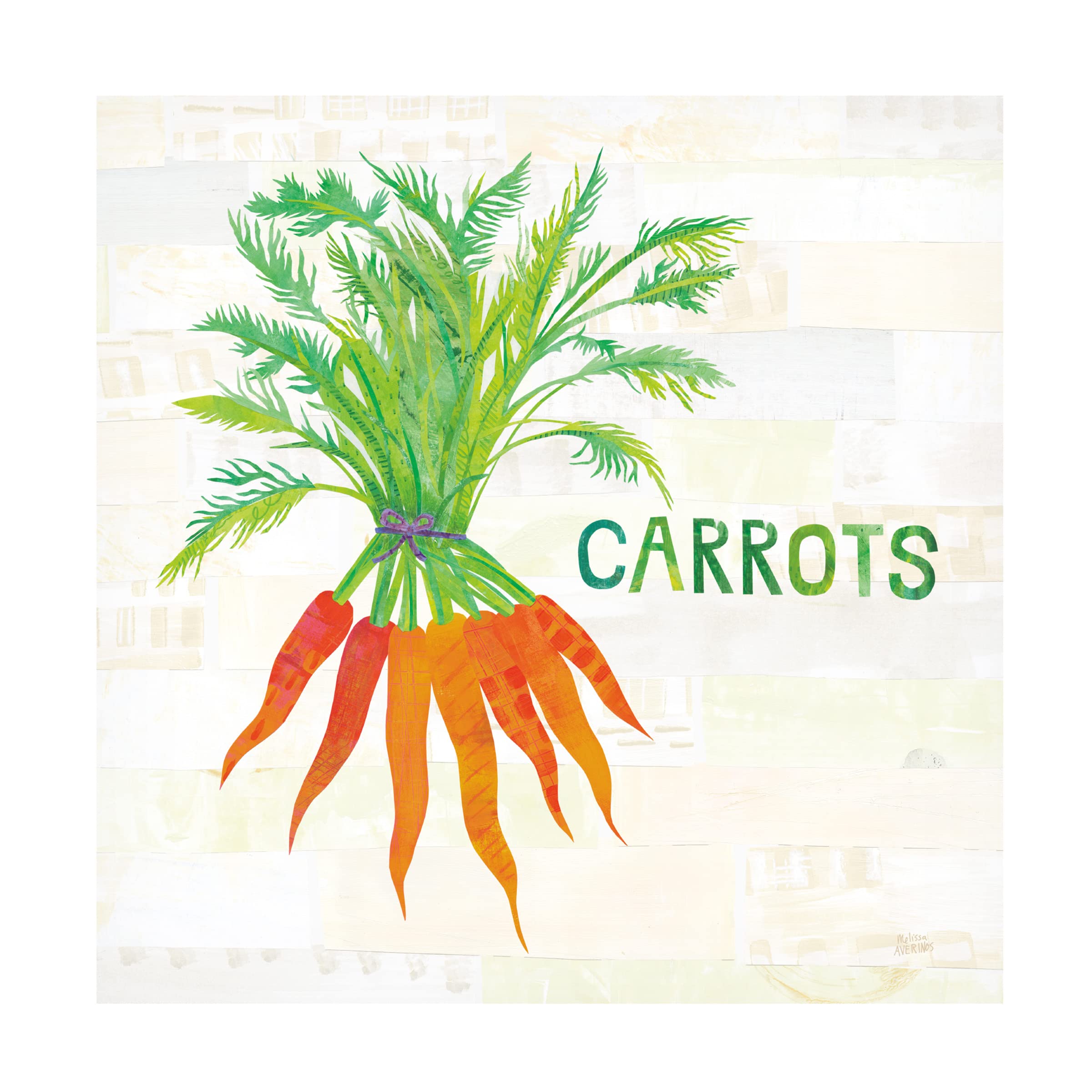 Trademark Fine Art 'Kitchen Garden IV' Canvas Wall Art Print by Melissa Averinos - Perfect for Kitchen Decor, Dining Room & Farmhouse Style Home