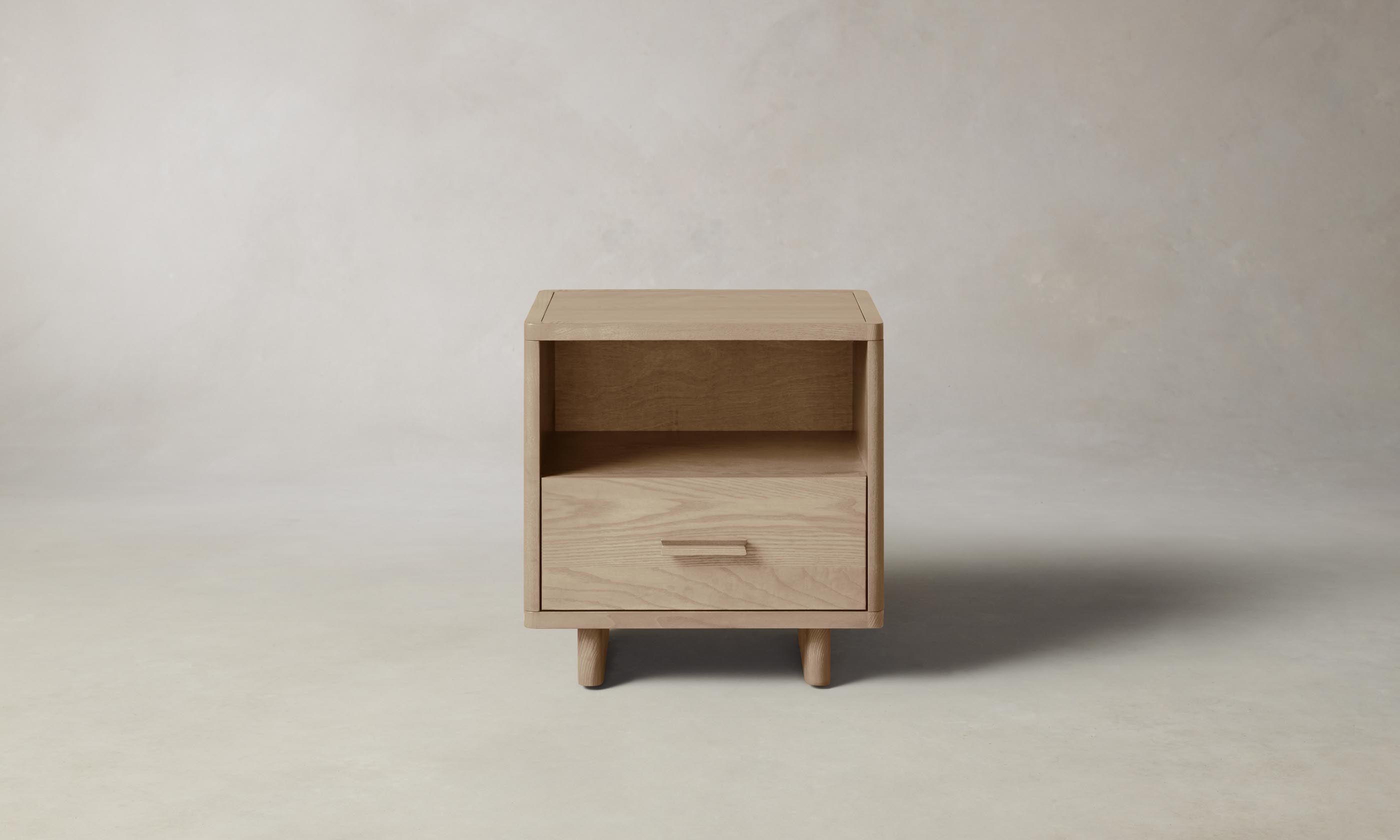 Clinton Petite Nightstand - Small Bedside Table with Drawer for Bedroom, Modern Night Stand for Home Decor & Storage - Perfect for Apartments, Dorms, and Guest Rooms