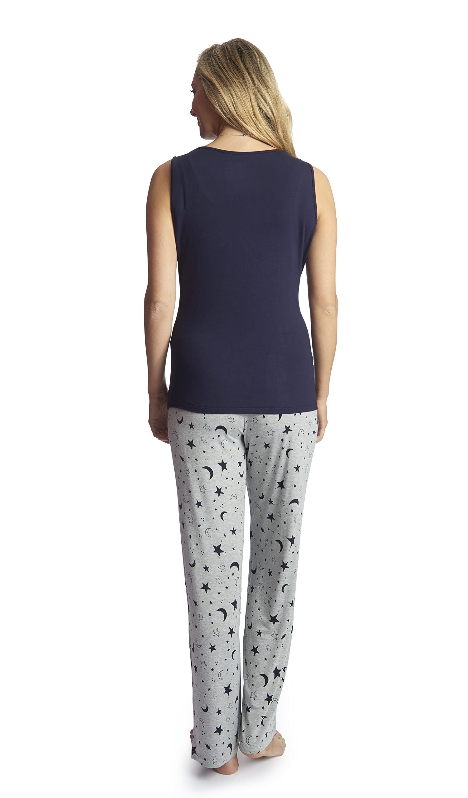 5-Piece Maternity & Nursing Pajama Set - Soft Cotton Nursing Pants for Pregnant Women & New Moms - Comfortable Sleepwear for Breastfeeding, Postpartum Recovery & Mother-Baby Bonding Time