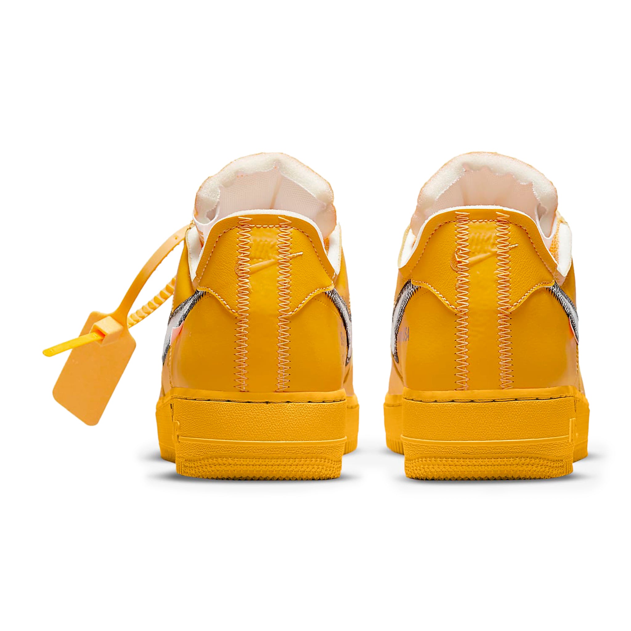 Nike x Off-White Air Force 1 Low 'University Gold' Sneakers - Limited Edition Streetwear Shoes for Men & Women | Perfect for Casual Wear, Sneaker Collecting, and Urban Fashion