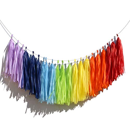 Rainbow Tassels 7 Colors 21 Pcs