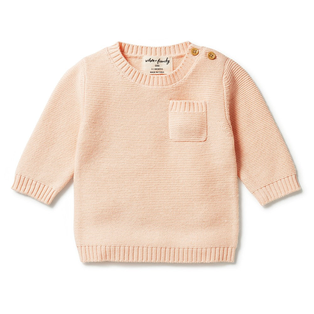 Cozy Knitted Pocket Sweater for Women - Soft Winter Pullover with Kangaroo Pouch - Perfect for Casual Outfits, Office Wear & Holiday Gatherings