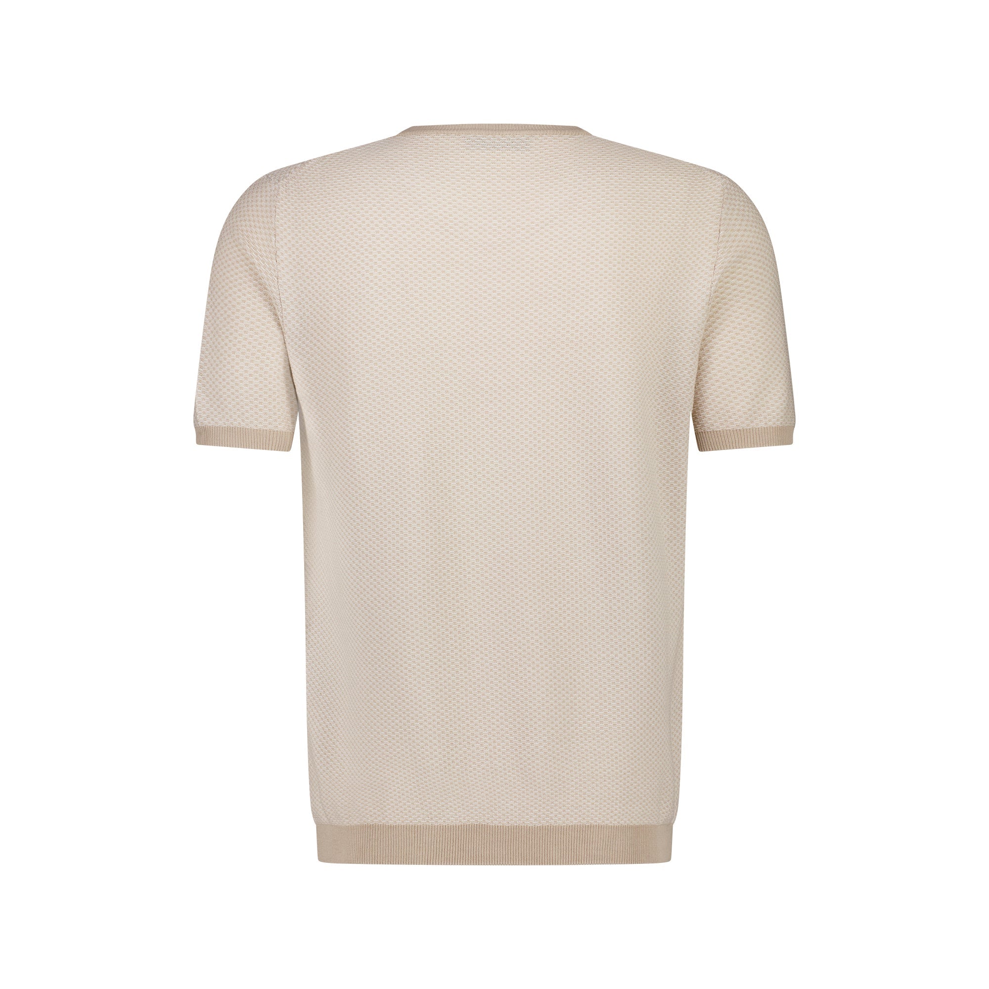 Ferrante Men's Short Sleeve Contrast T-Shirt - Casual Crew Neck Cotton Tee in Beige | Perfect for Everyday Wear, Street Style & Summer Outfits