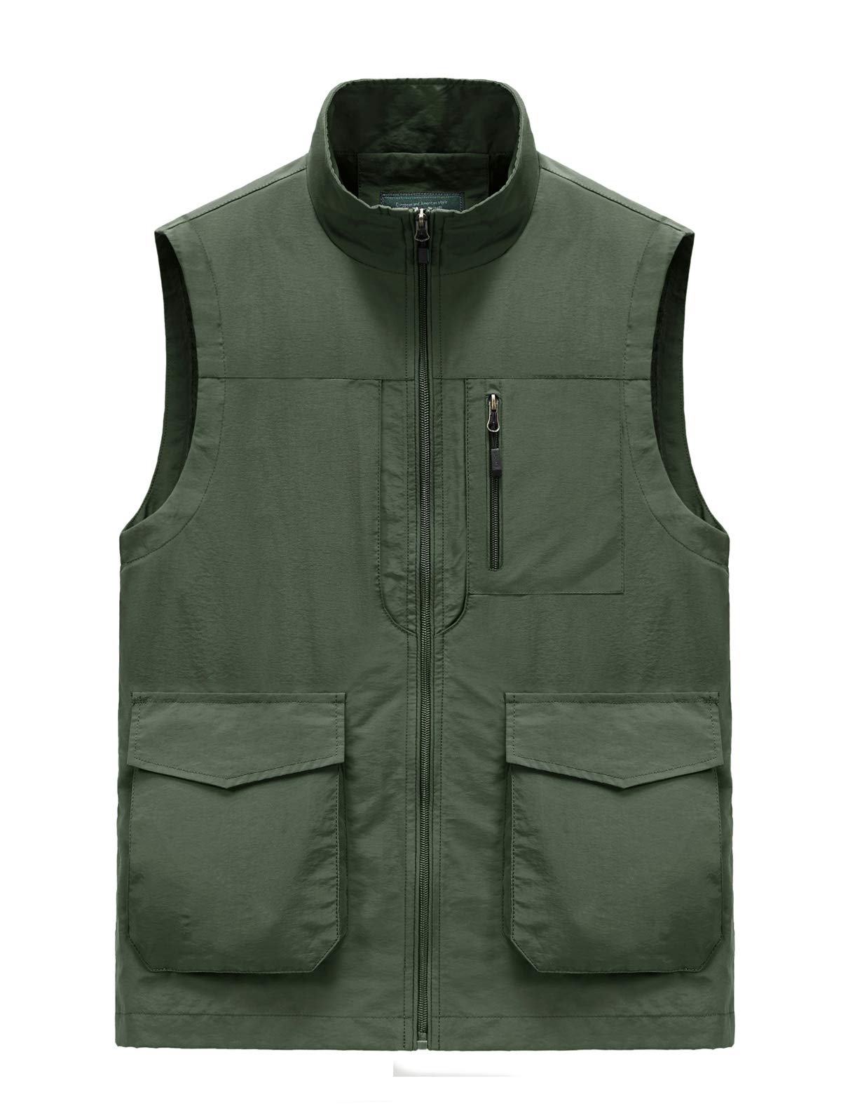 Shanghai Story Men's Quick-Dry Outdoor Fishing Vest with Multiple Pockets - Lightweight Travel & Safari Work Jacket for Summer Adventures, Hiking, Camping, and Fishing Trips
