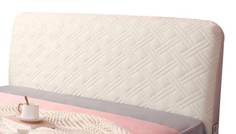Velvet Headboard Cover for Queen, King & Twin Size - Soft Dustproof Slipcover in Pink, Black & Silver Grey - 360° Protection for Bed Headboard & Backrest - Perfect for Bedroom Decor & Dust Protection