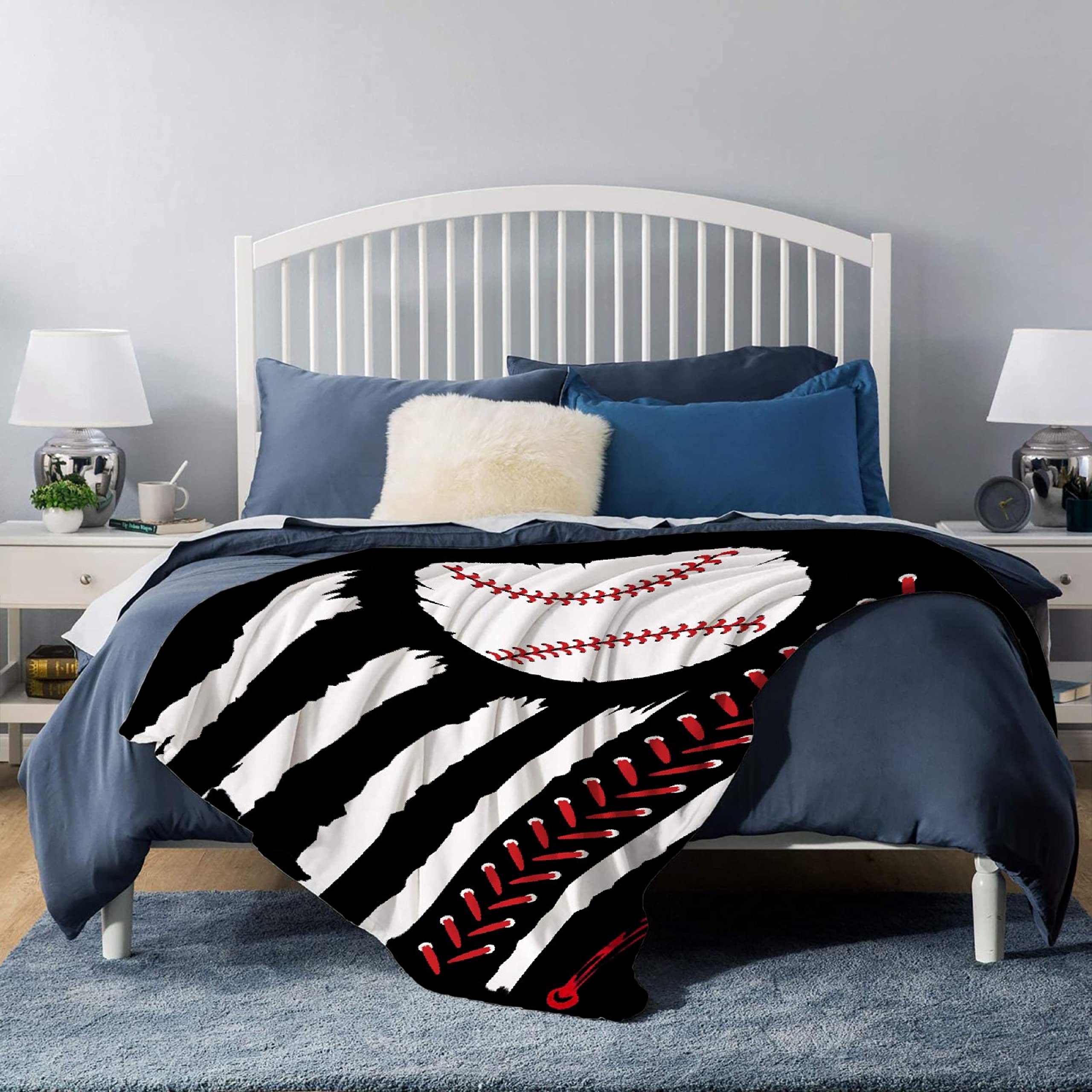 Super Soft Micro Fleece Plaid Patchwork Plush Blanket for Couch, Sofa & Bed - Dual-Sided Decorative Throw - Extra Large 90x120 Inches - Perfect for Travel, Lap & Home Comfort - Gift for Amazing Son
