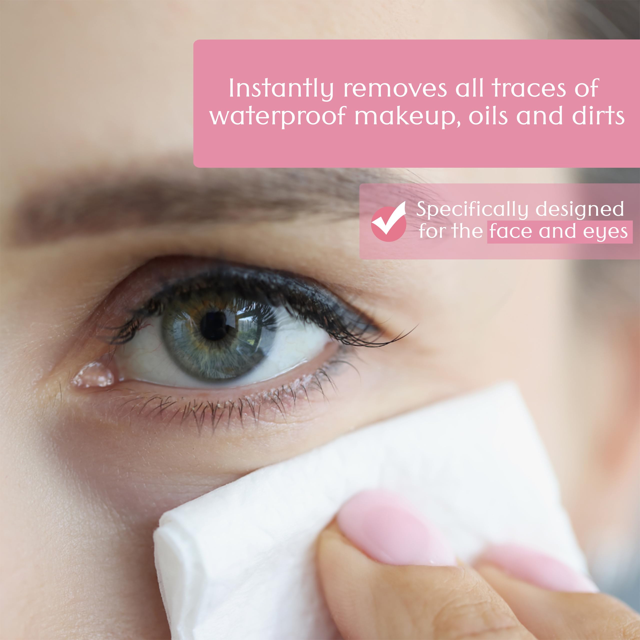 Air Jungles Fragrance-Free Makeup Remover Wipes - 25 Count (Pack of 4) | Extra Large 6