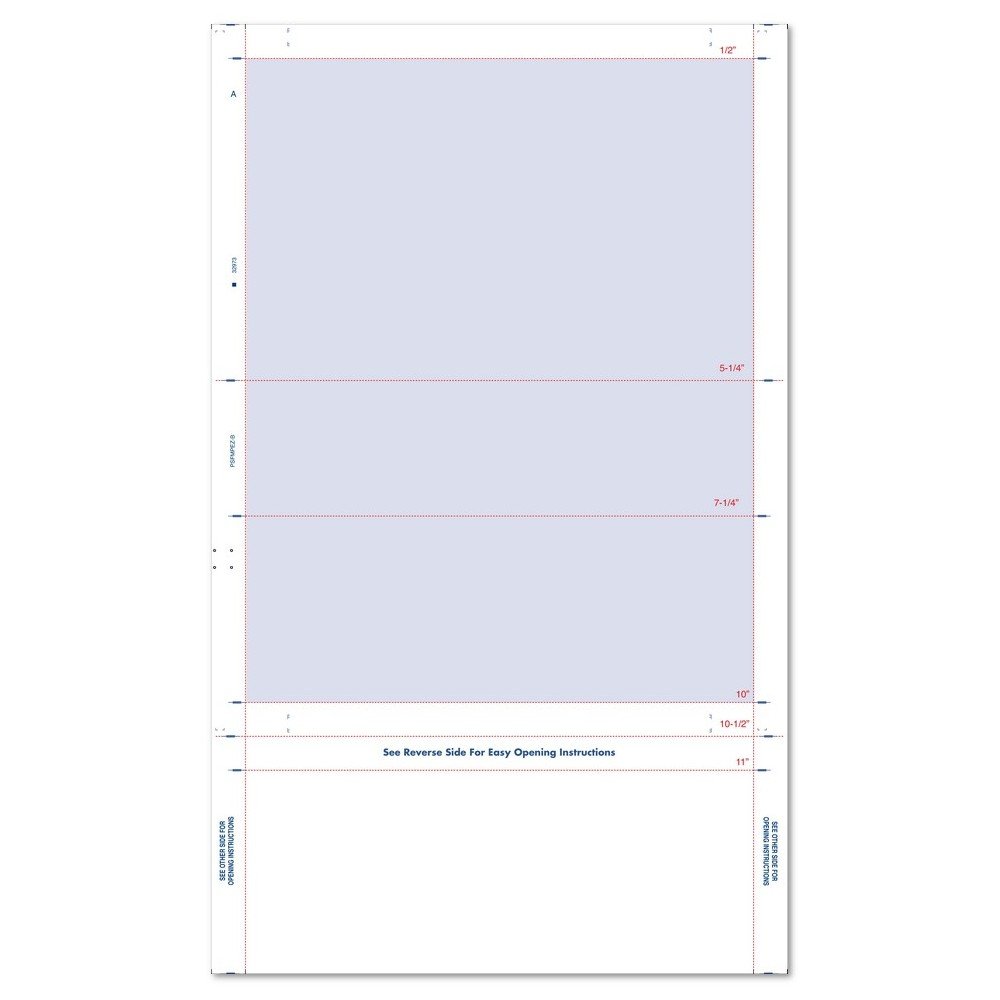 2000-Pack EZ Fold Blue Face Screen with Blockout Back, 8.5
