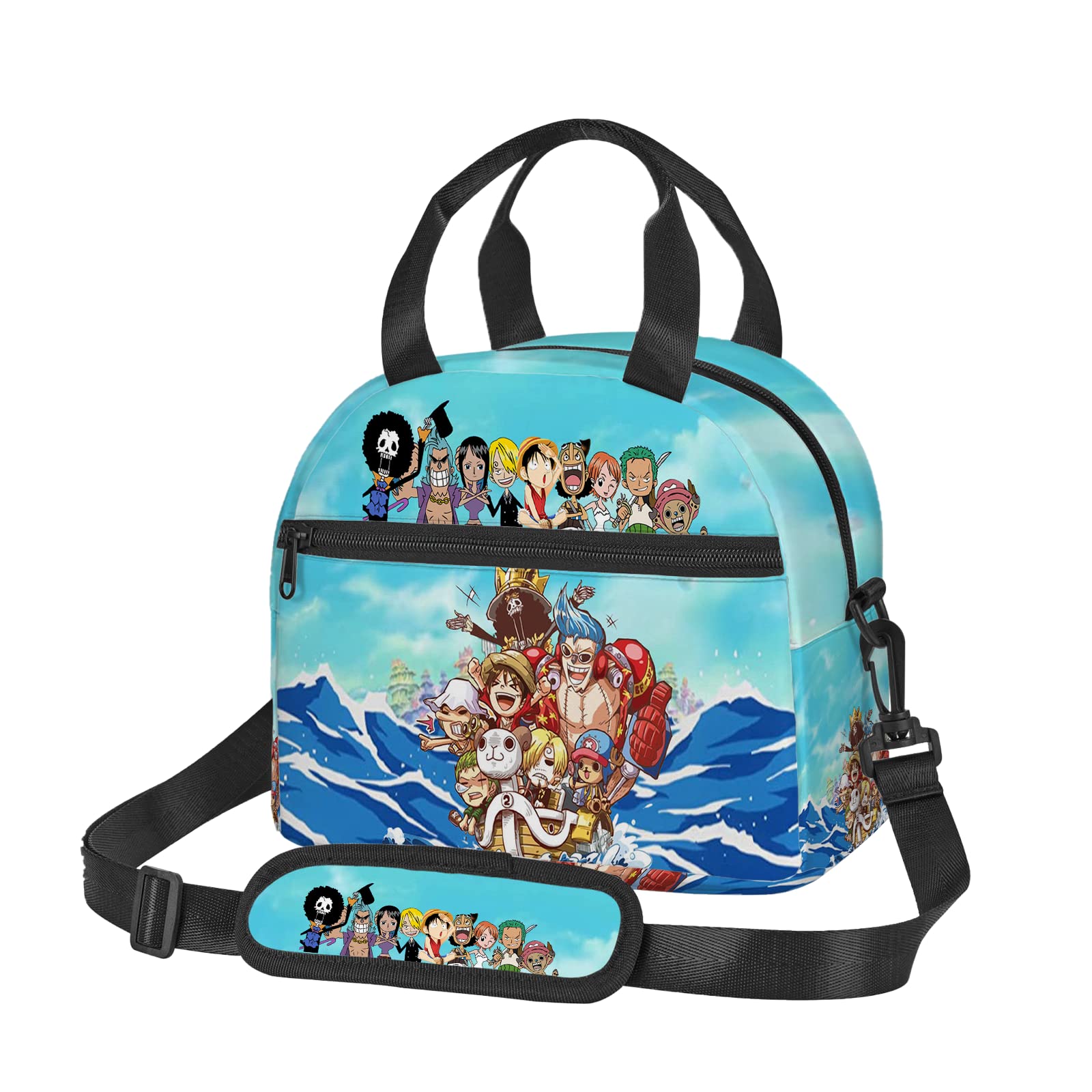 Anime Insulated Lunch Bag - Portable Cooler Tote for Work, School & Picnic - Leakproof Thermal Lunch Box for Women & Men - Perfect for Office, Outdoor Activities & Daily Commute
