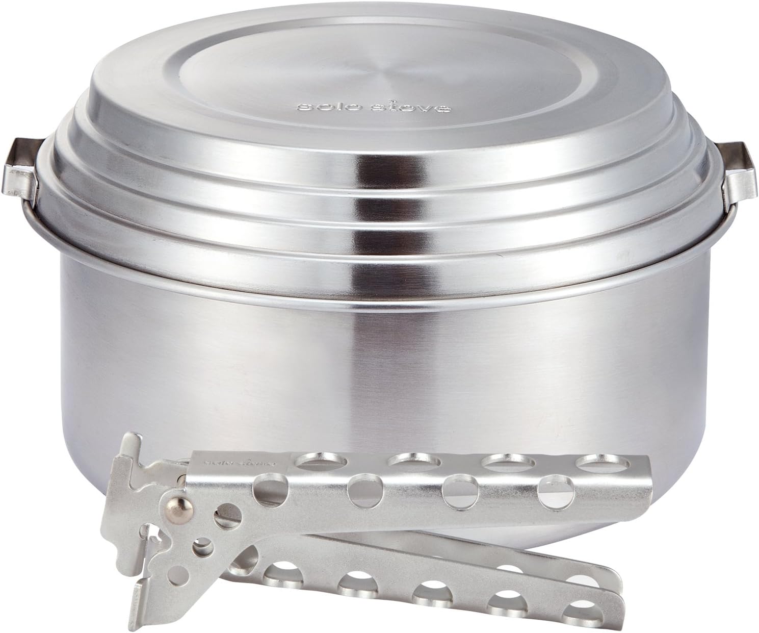 Solo Stove 3-Piece Stainless Steel Camping Cookware Set - Perfect for Backpacking, Hiking & Outdoor Adventures