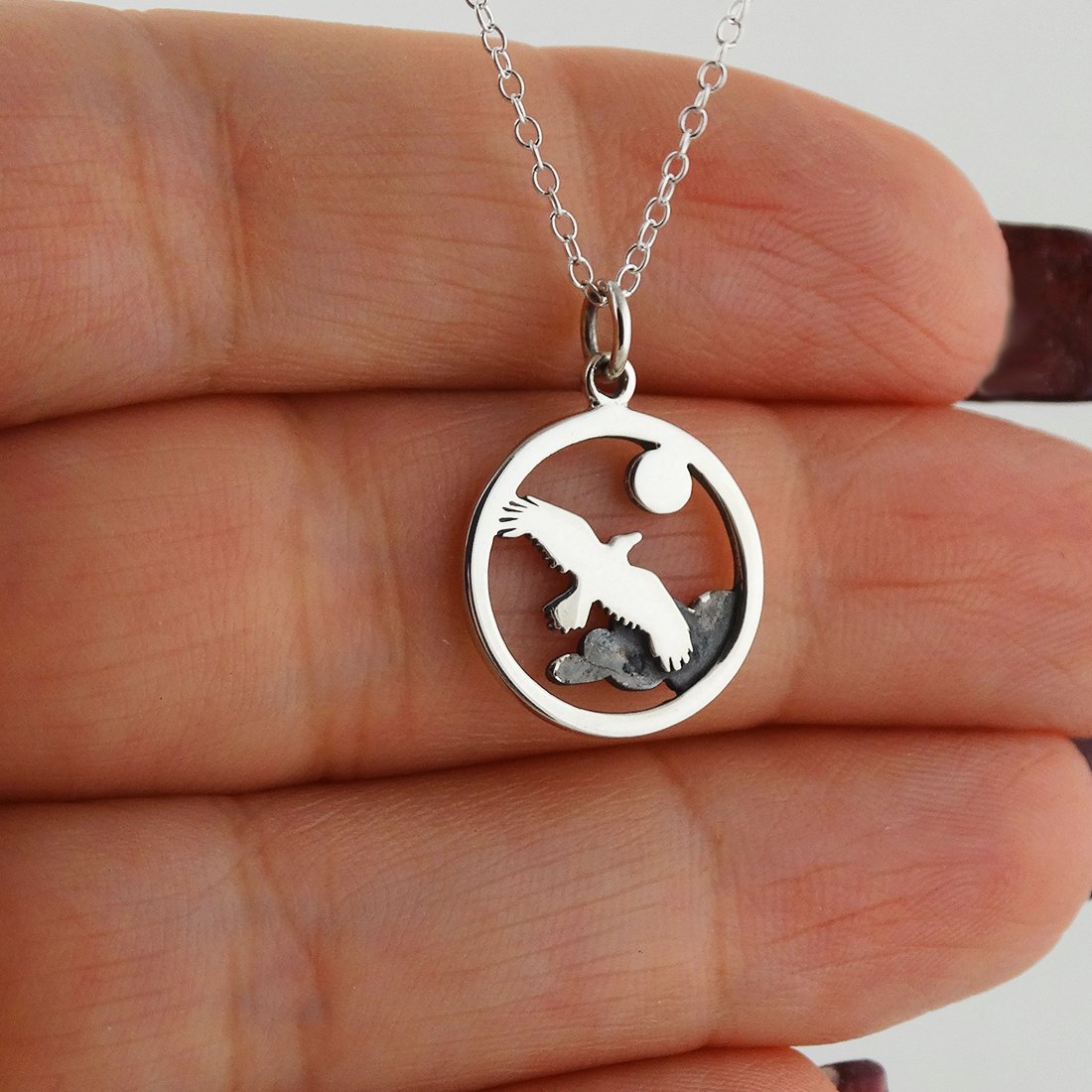 FashionJunkie4Life Sterling Silver Bird Pendant Necklace for Women - Elegant Jewelry Gift for Her, Birthday, Anniversary & Everyday Wear