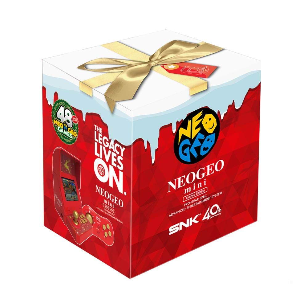 NEO GEO Mini Console - Retro Gaming System with 40 Classic Games | Perfect for Christmas Gifts & Home Entertainment