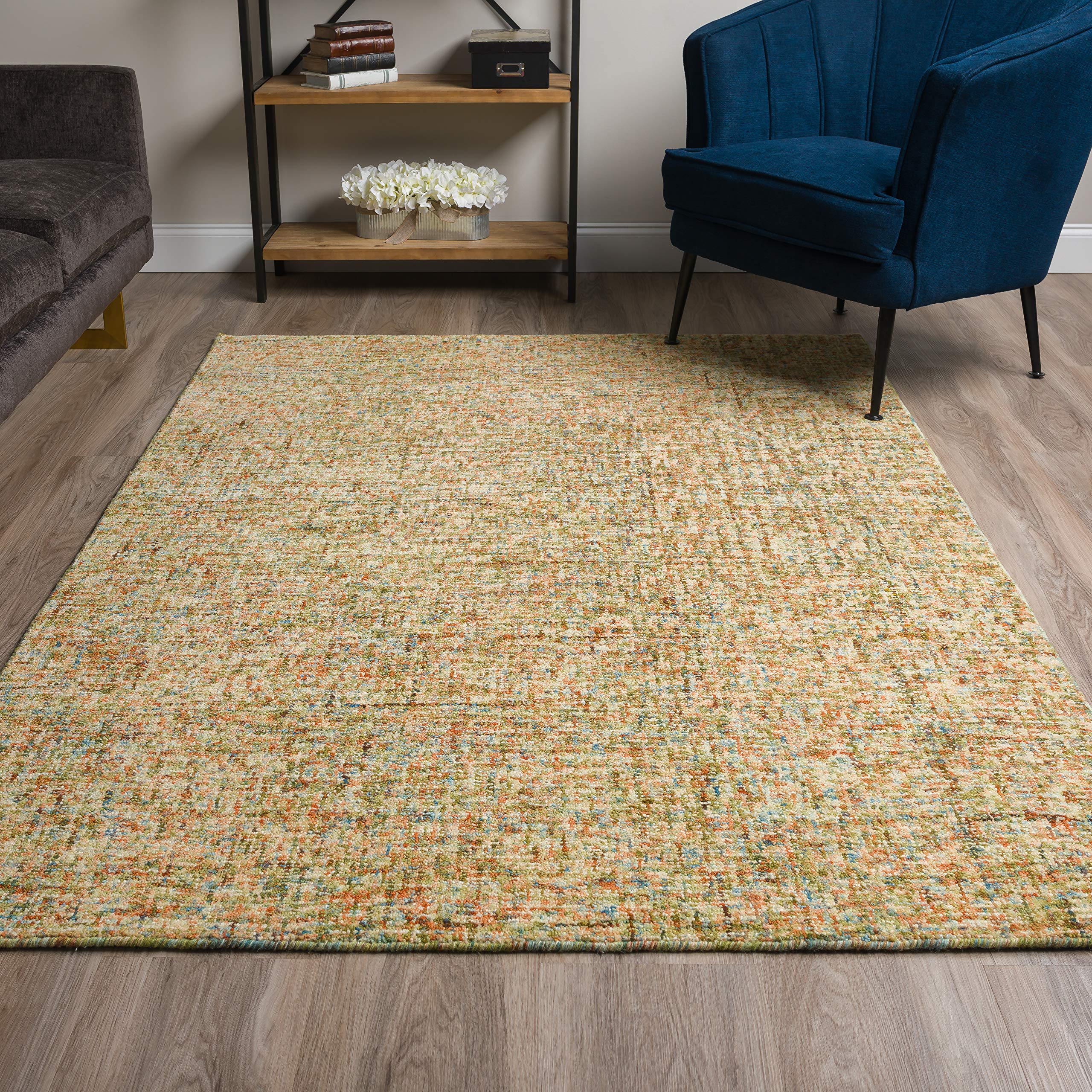 Addison Rugs Eastman Multi 9' x 13' Rectangle Soft Area Rug - Easy Clean, Non-Shedding, Stain Resistant - Perfect for Bedroom, Living Room, Dining Room, Kitchen & Entryway - Cozy Home Decor for Family Gatherings & Relaxation