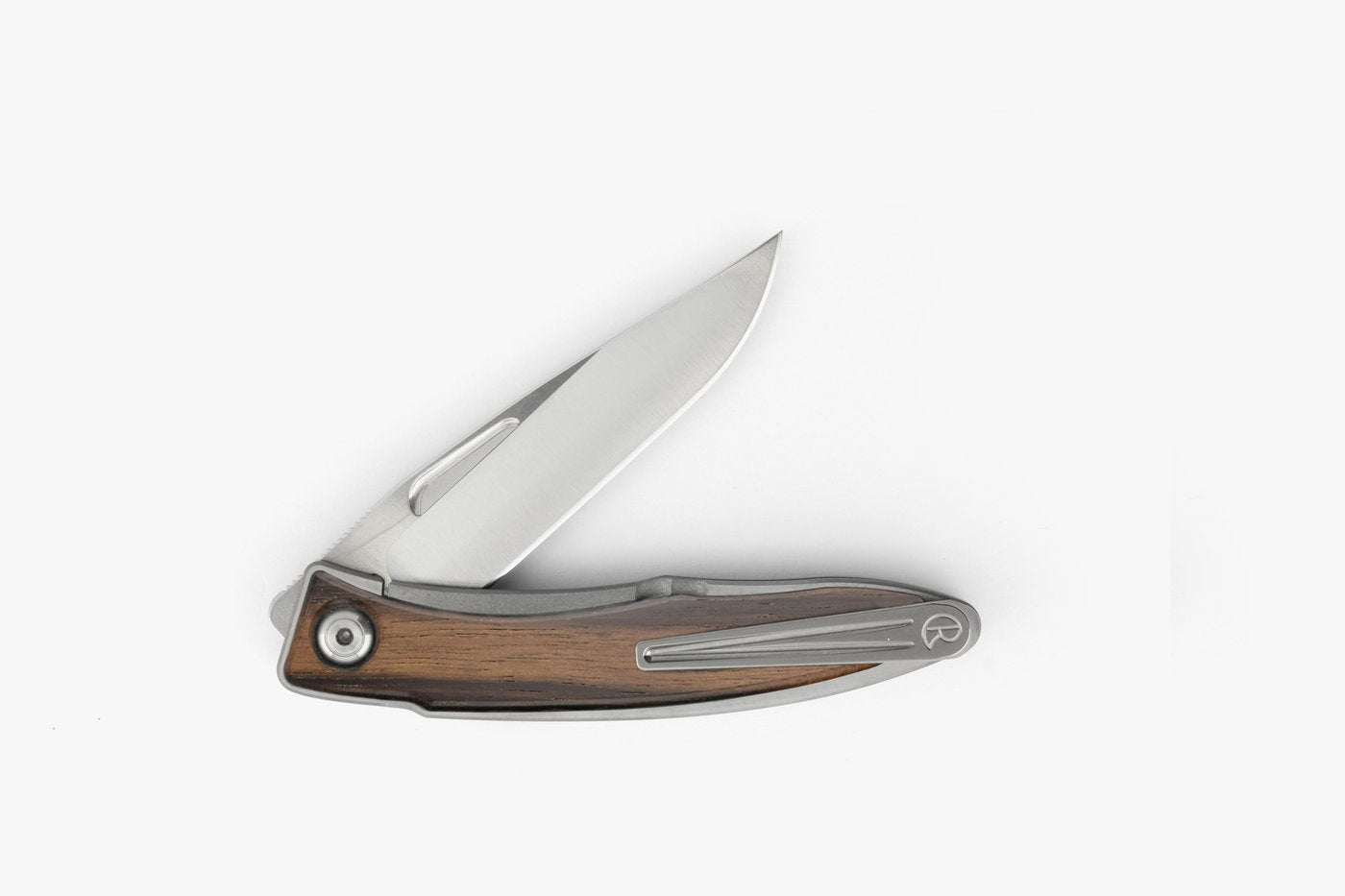 Chris Reeve Mnandi Knife - Macassar Ebony Wood Handle, Drop Point Blade - Perfect for EDC, Camping & Outdoor Adventures
