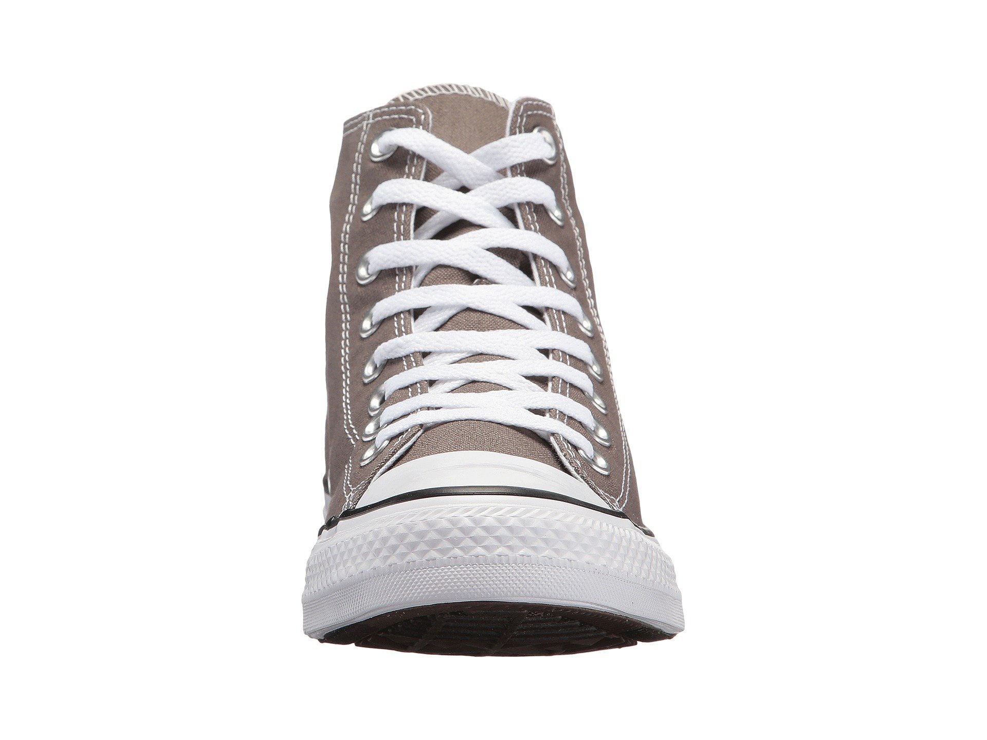 Converse Chuck Taylor All Star High Top Sneakers for Men & Women - Charcoal Canvas with White Sole - Size 7.5 - Classic Casual Shoes for Streetwear, Skateboarding & Everyday Fashion