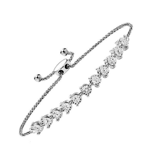 14K White Gold Diamond Bracelet (1/5 CTW) - Elegant Jewelry for Women, Perfect for Weddings, Anniversaries & Special Occasions