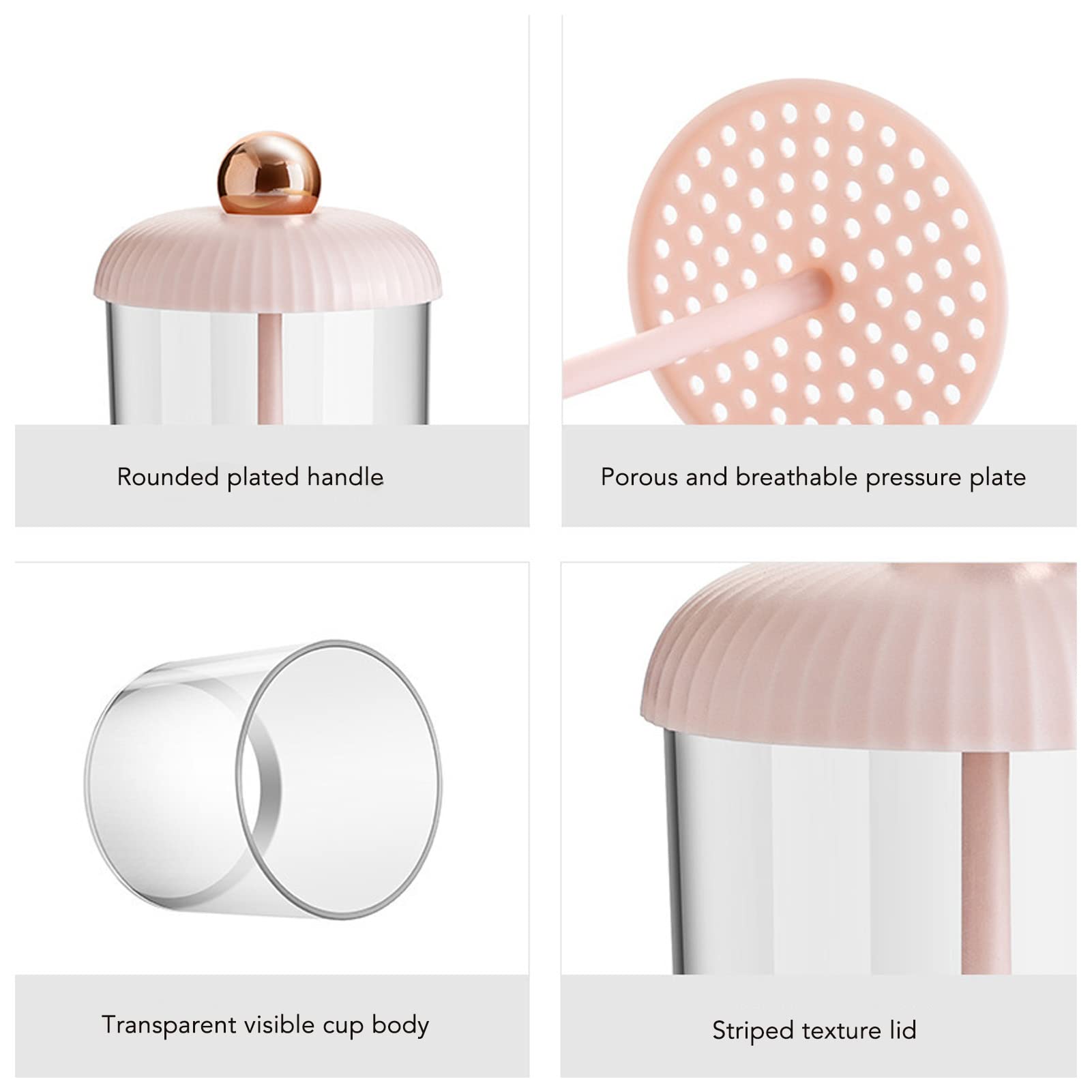 Portable Facial Cleanser Foam Cup - Rapid Foaming Bubble Maker with Transparent Porous Design | Effortless Deep Cleansing for Travel & Daily Skincare Routine