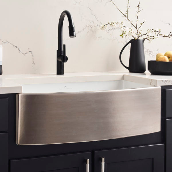 Native Trails Rendezvous Fireclay Apron Front Farmhouse Kitchen Sink - Durable & Stylish for Rustic & Modern Kitchens