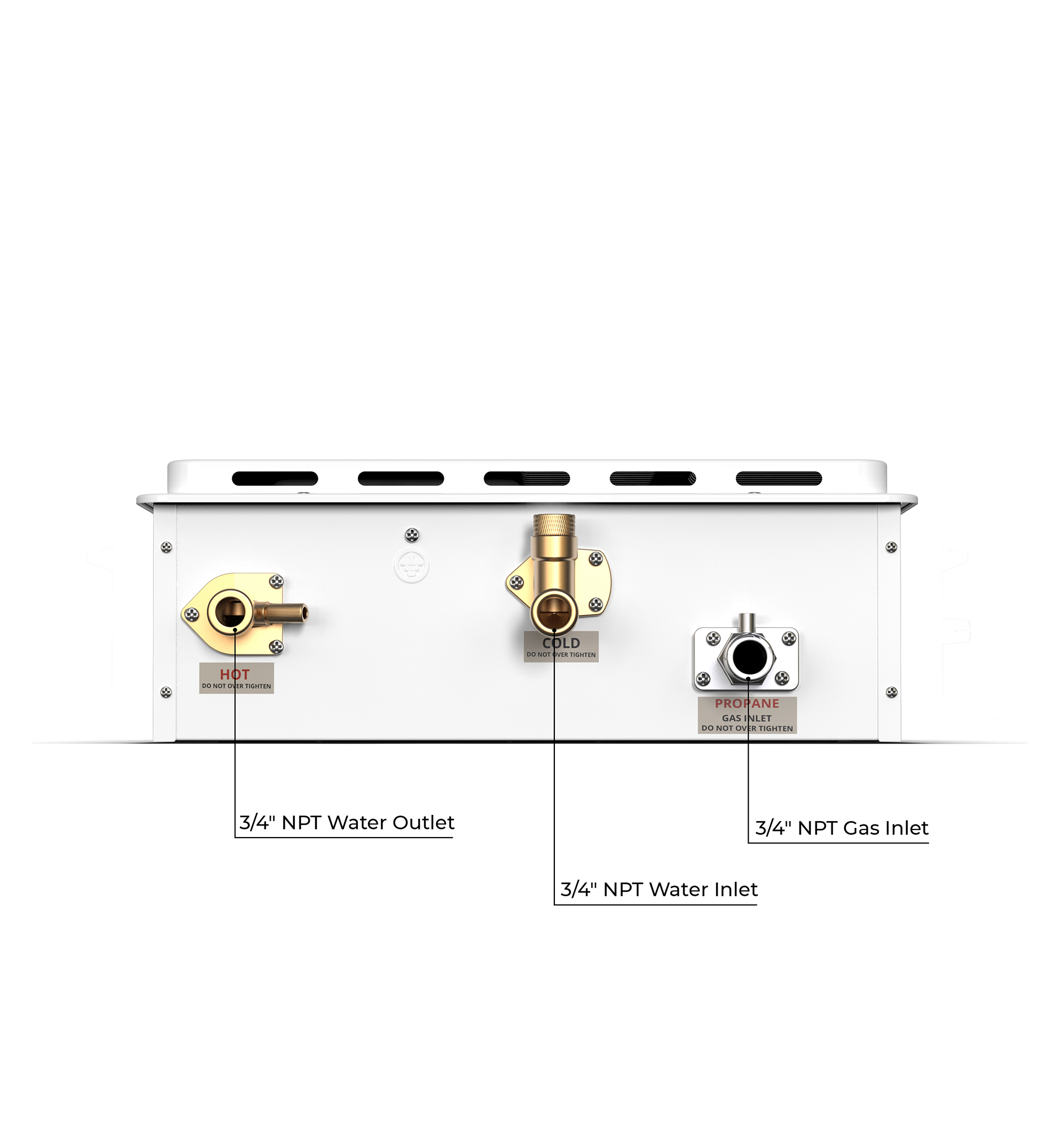 Eccotemp 7GB LP 7.0 GPM Outdoor Tankless Water Heater - Liquid Propane Gas Instant Hot Water System for Camping, RV, Pool & Home Use