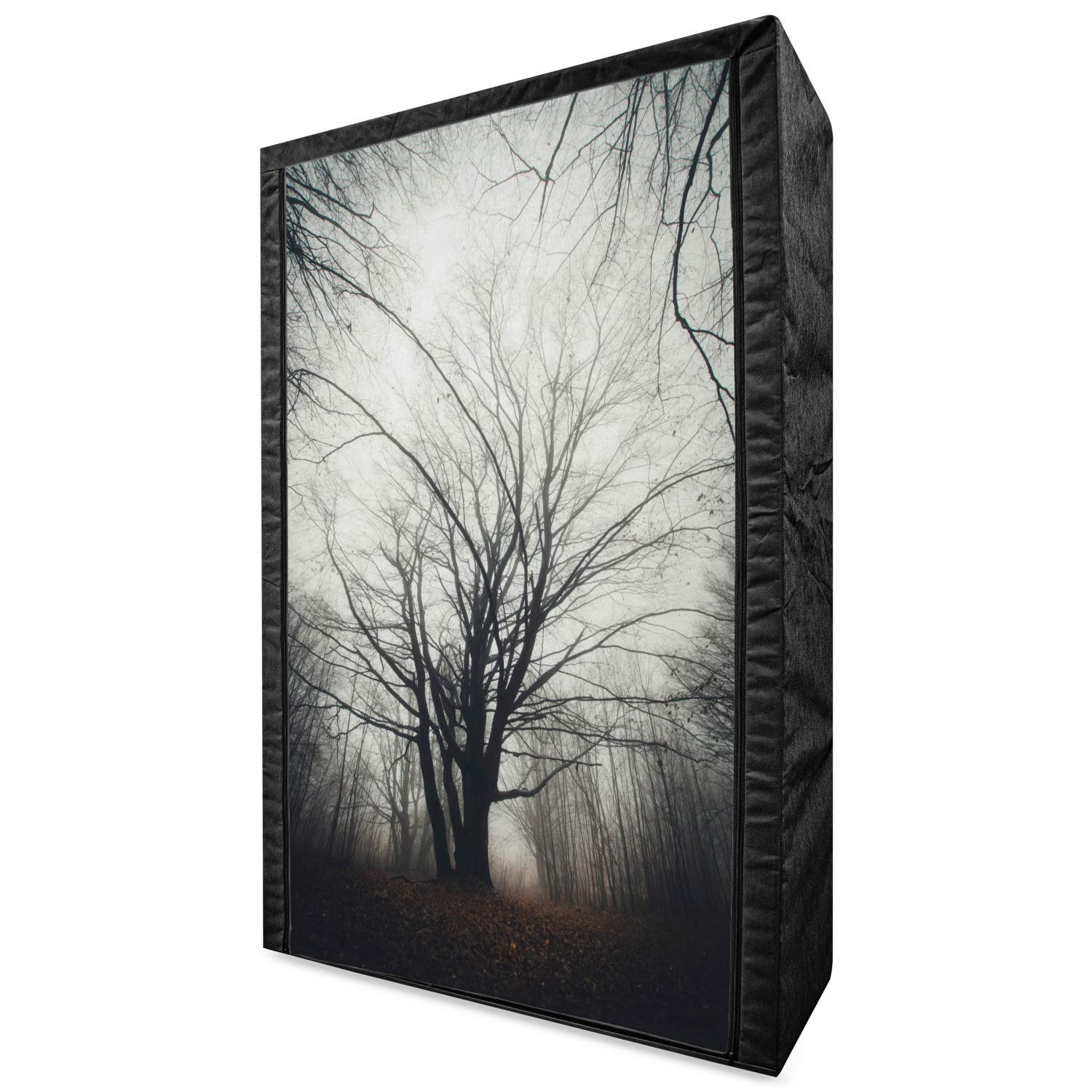 Ambesonne Portable Fabric Wardrobe with Autumn Forest Print - 42.5