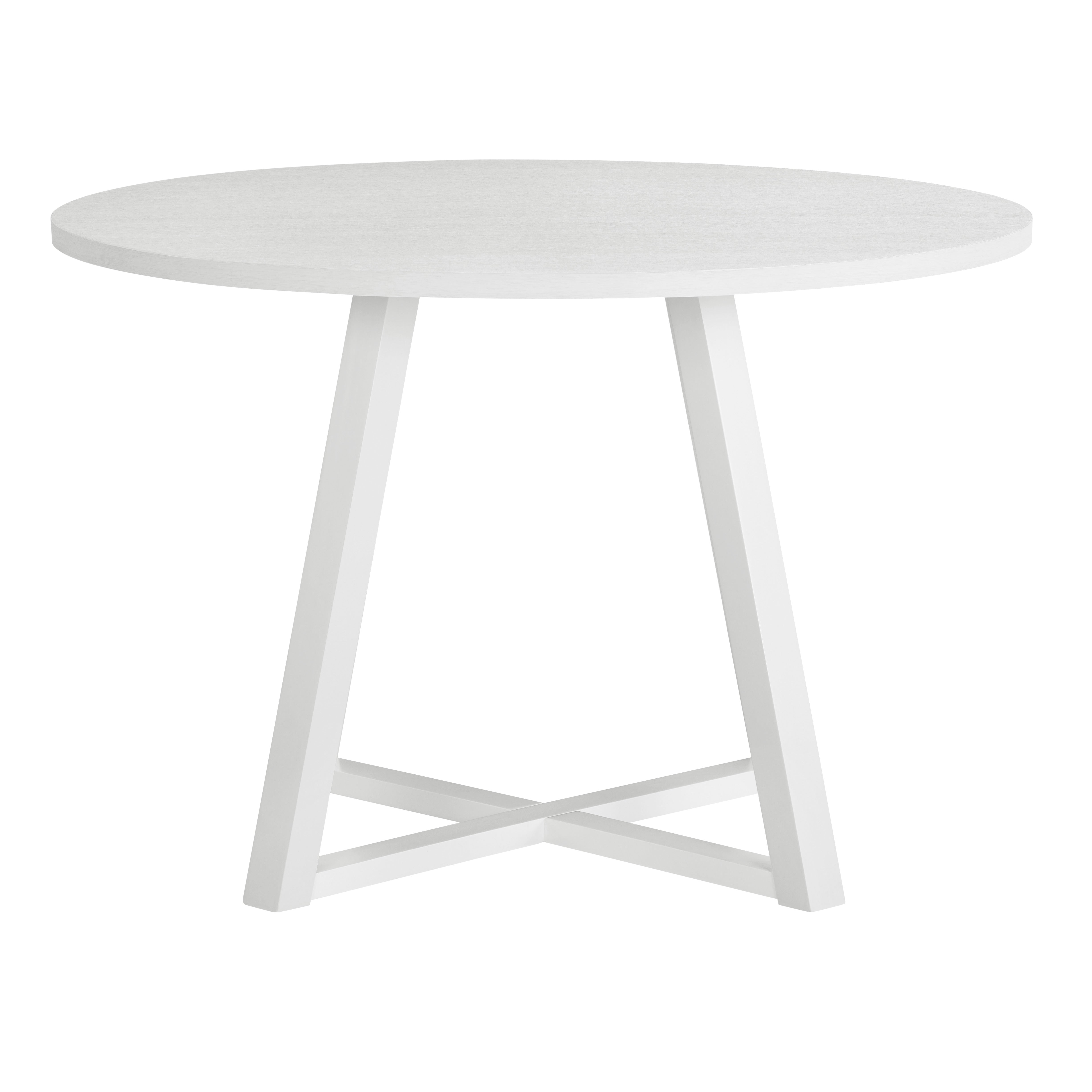 Roundhill Furniture Edo Wood 5-Piece Dining Set - White Trestle Dining Table with 4 Windsor Chairs for Kitchen, Dining Room & Small Space | Farmhouse Style Home Decor
