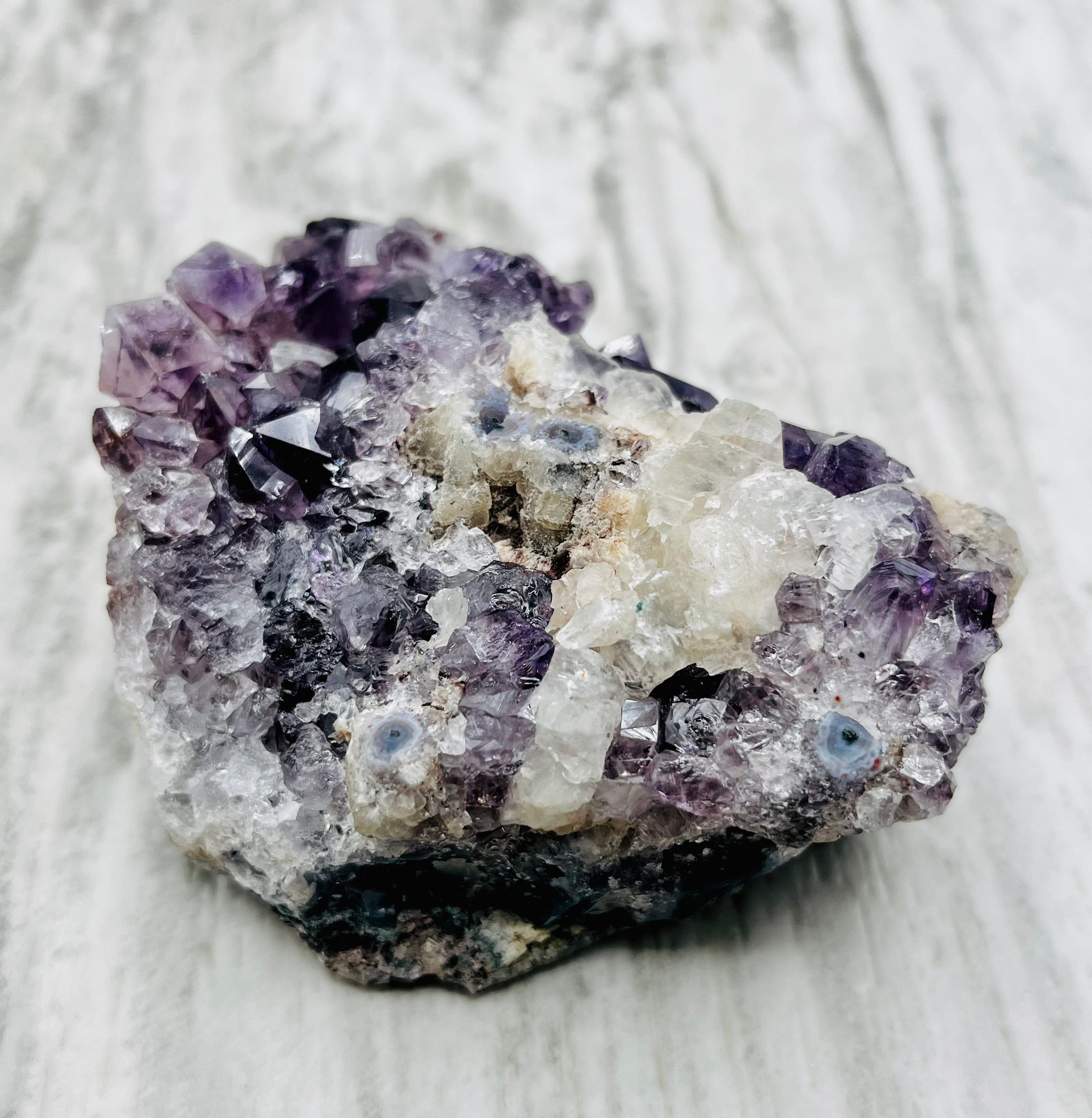 Natural Amethyst Crystal Cluster Specimen - Healing Stone for Meditation, Home Decor & Spiritual Gifts