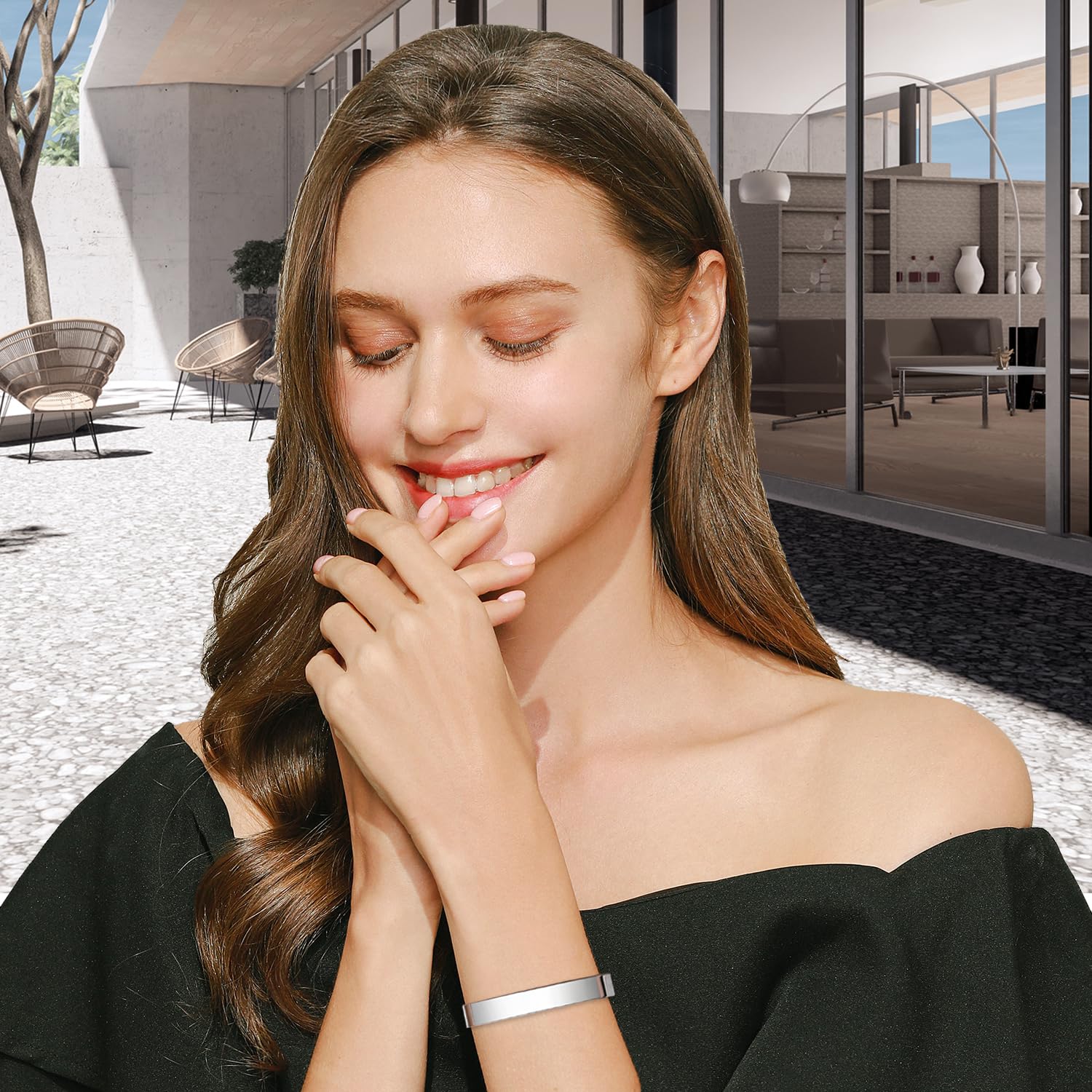 Personalized Cuff Bracelets for Women & Teen Girls - Best Friend, Sister, Mom, Daughter, Granddaughter, Cousin - Custom Birthday, Mother's Day, Christmas & Easter Jewelry Gifts - Perfect for Everyday Wear, Special Occasions & Heartfelt Surprises