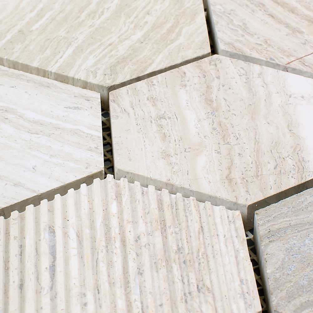 Hexagon Haisa Marble Mosaic Tile - Light Grey Natural Stone Backsplash for Kitchen & Bathroom Wall Decor