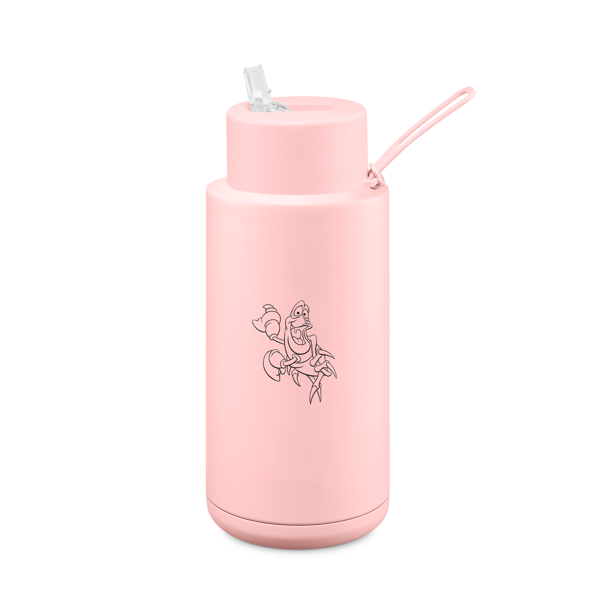 The Little Mermaid Ceramic Reusable Water Bottle - 34oz (1000ml) Insulated Travel Mug for Kids & Adults - Perfect for School, Gym, Hiking & Outdoor Activities