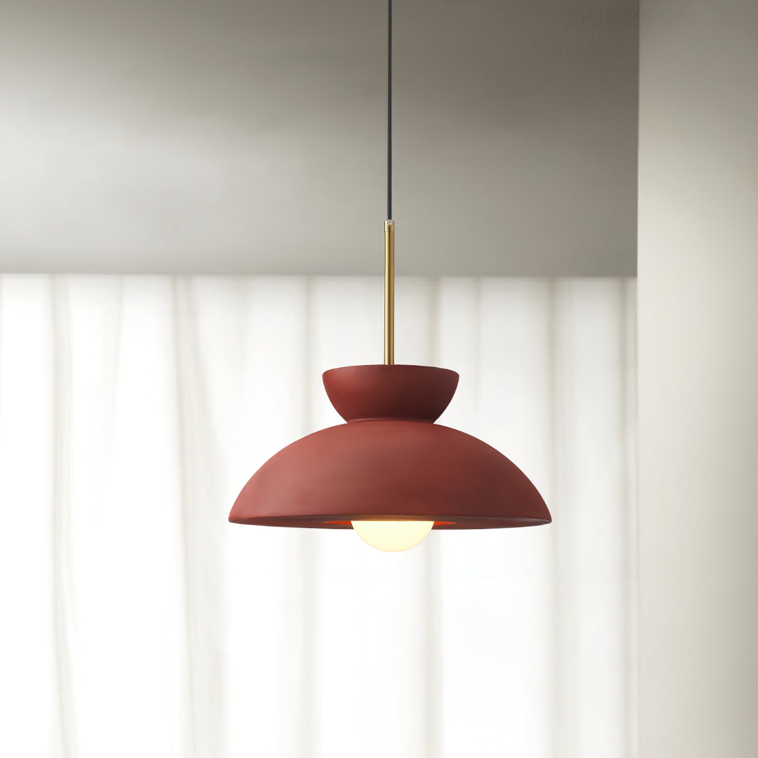 Augustus Pendant Lamp - Modern Hanging Light Fixture for Kitchen Island, Dining Room & Bedroom | Dimmable LED Chandelier with Adjustable Height