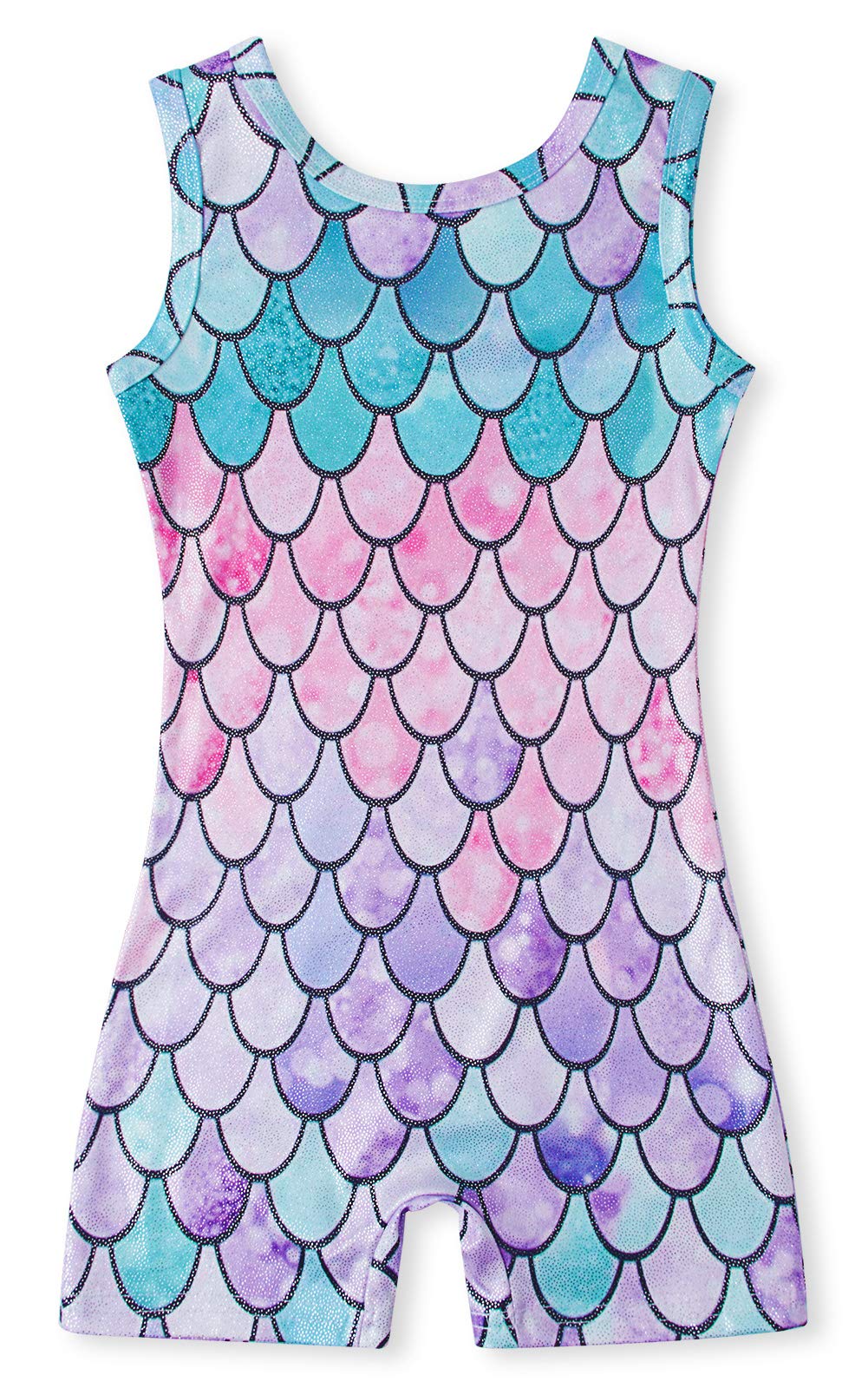 TUONROAD Girls Gymnastics Leotards with Shorts - Sparkly Dance Ballet Unitard Biketard for 2-10T - Perfect for Recitals, Competitions & Practice