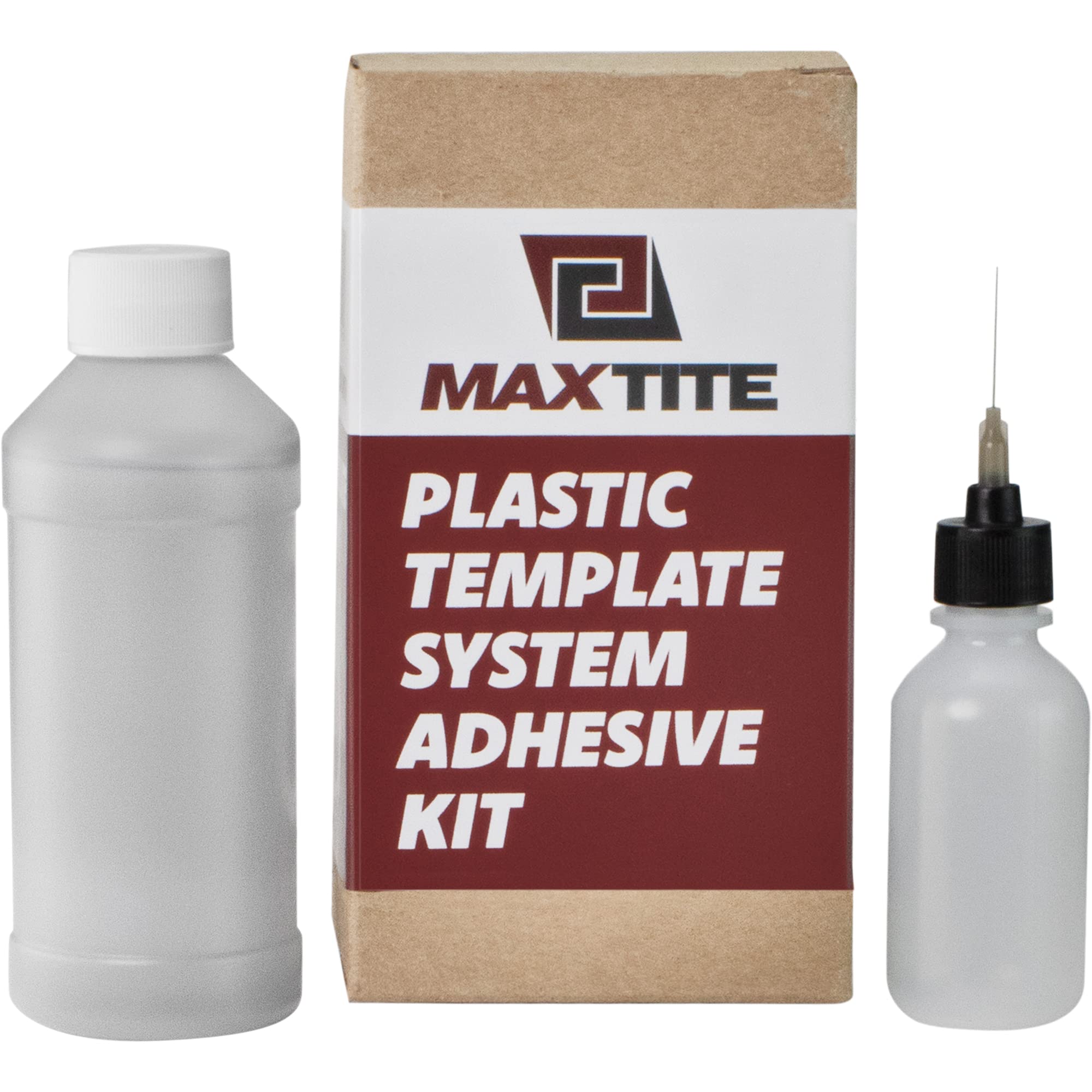 Strong Adhesive Glue & Applicator Kit for Plastic Templates - Perfect for DIY Crafts, Home Repairs & Model Building