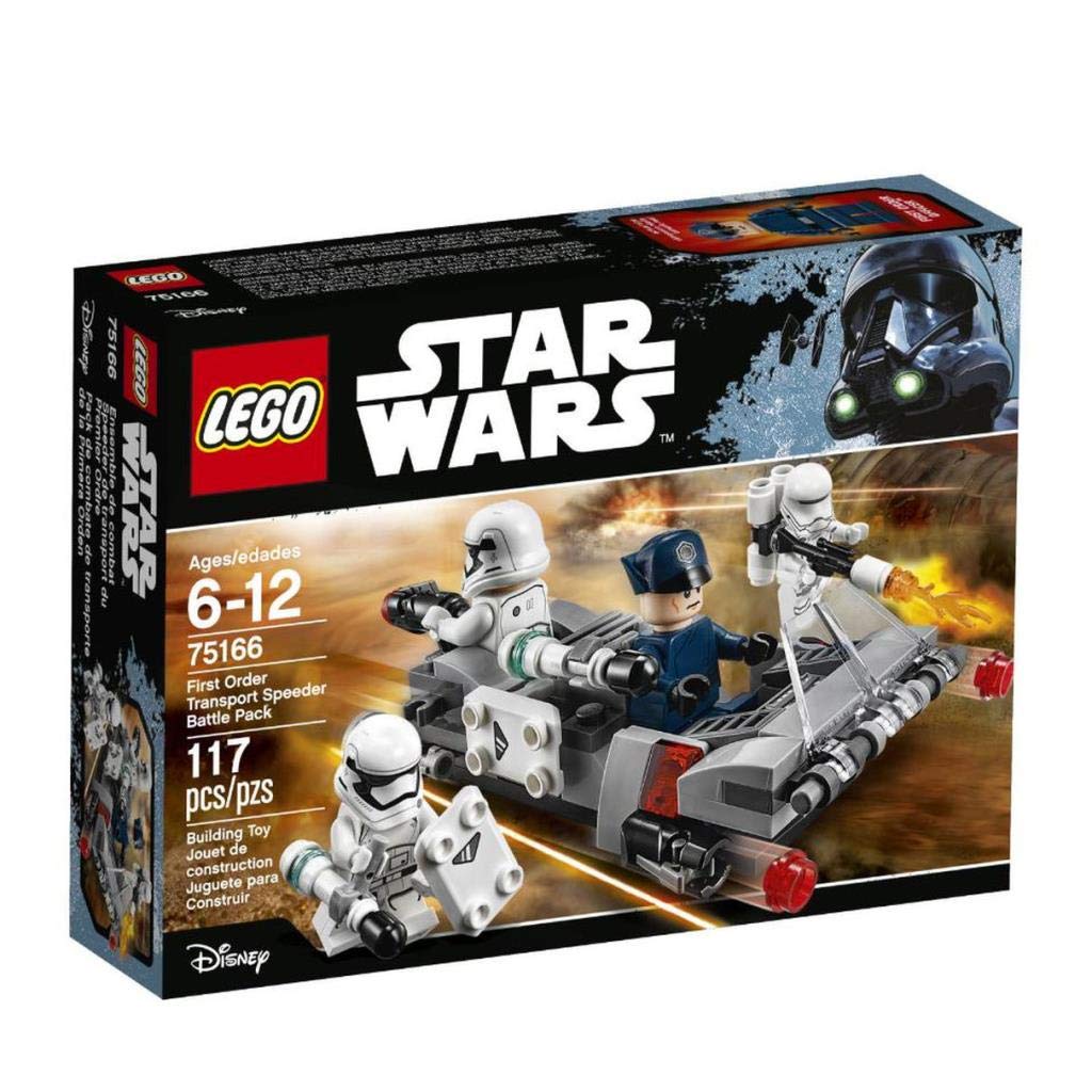 LEGO Star Wars First Order Battle Pack Transport Sled (75166) – Buildable Action Figure Set for Kids & Collectors – Perfect for Star Wars Themed Play & Display
