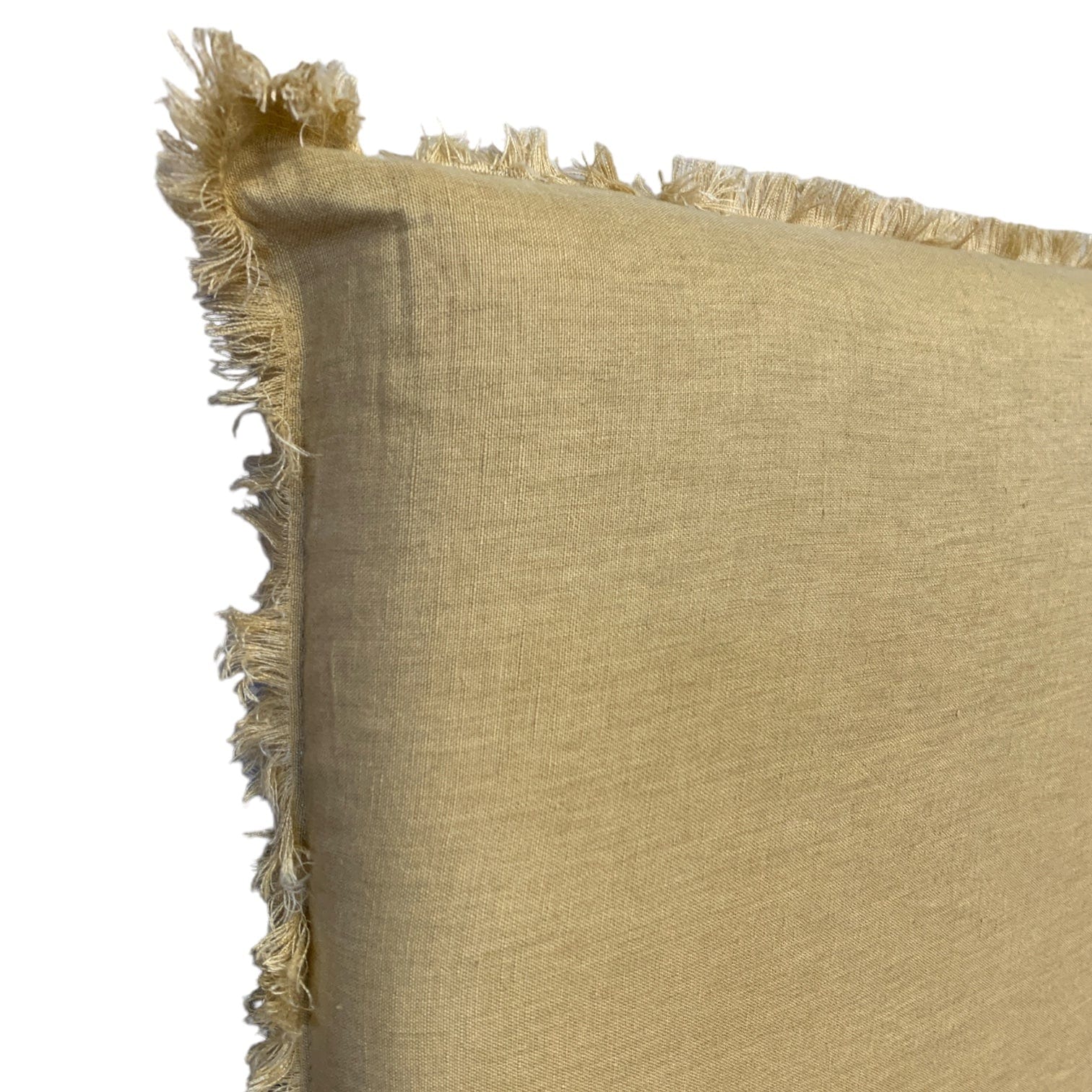 Tarana Frayed Queen Headboard - Upholstered Fabric Bed Frame with Distressed Design for Master Bedroom, Guest Room & Home Decor