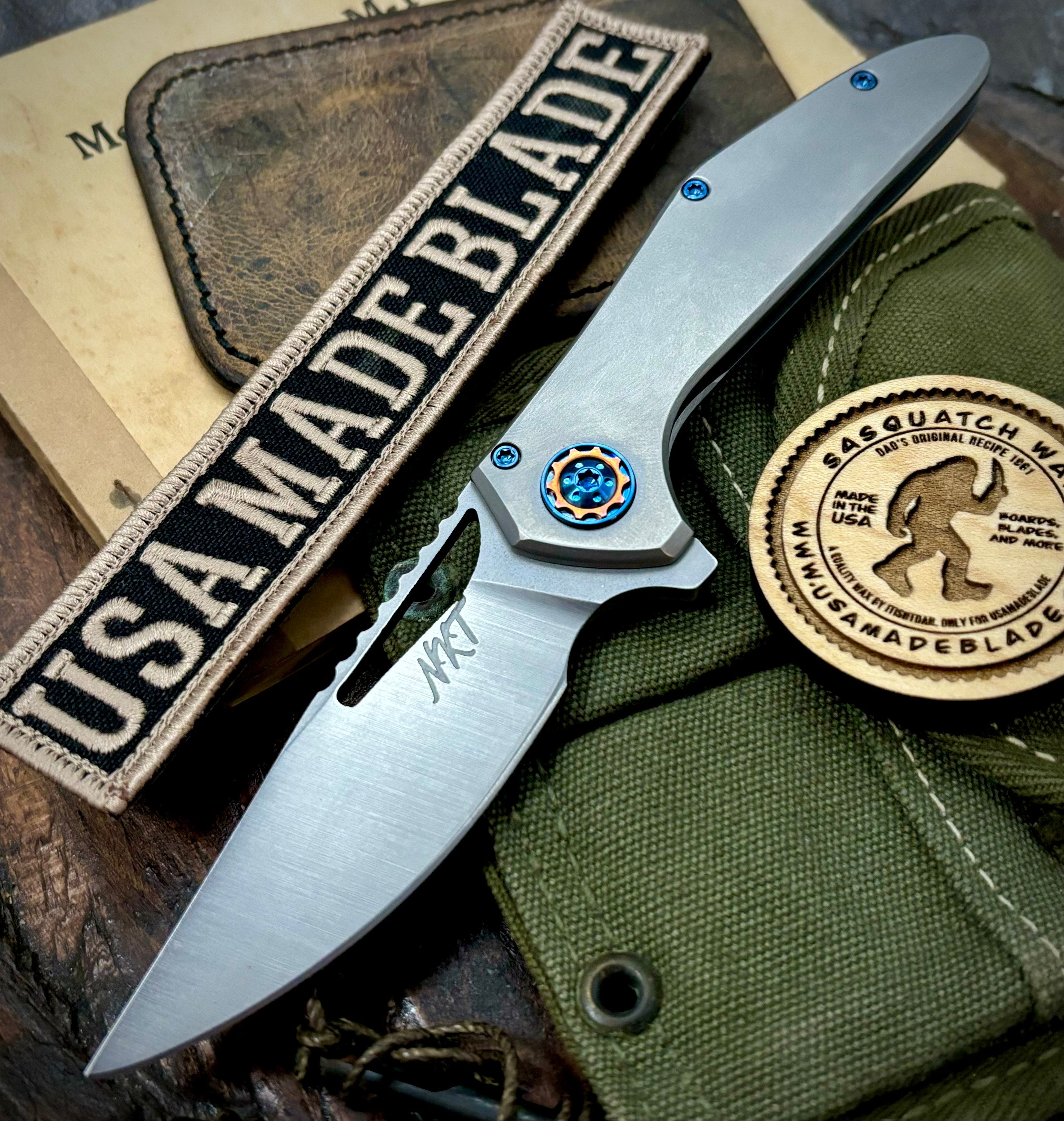 NK&T Custom Hydra Framelock Folding Knife - 5/32