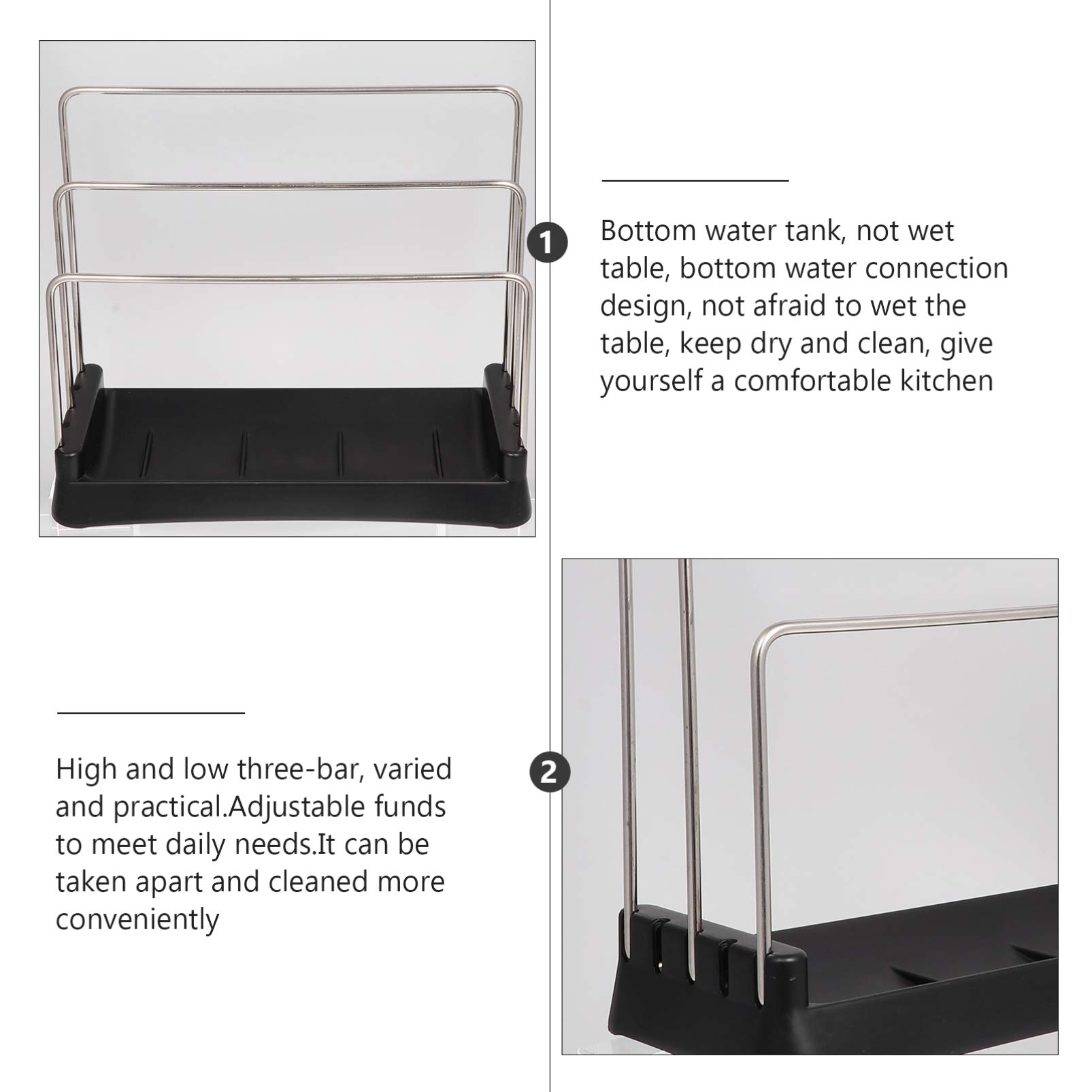 Premium Metal Cookware Organizer Rack - Sturdy Storage Shelf for Pots, Pans, Lids & Cutting Boards | Space-Saving Kitchen Cabinet Organizer | Perfect for Small Kitchens & Cluttered Cabinets