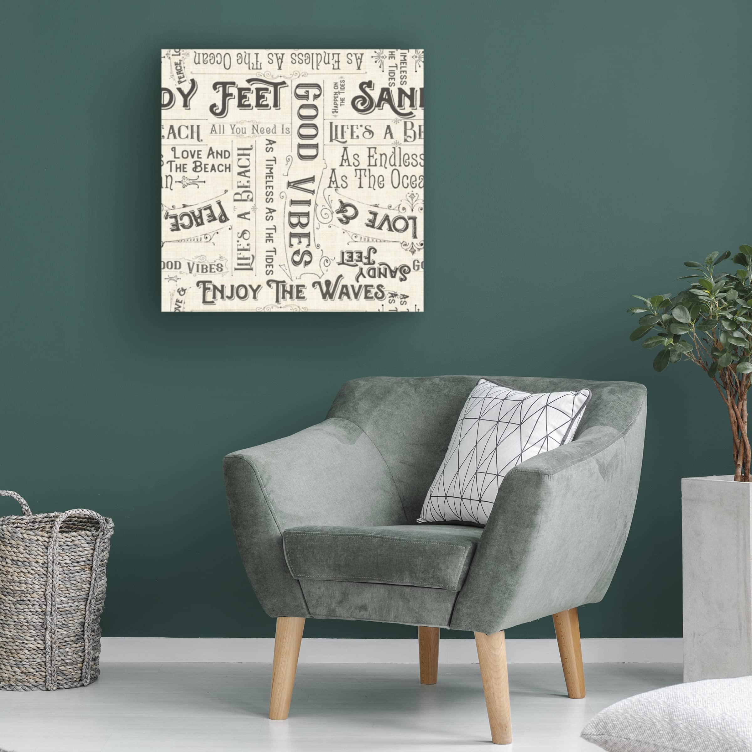 Anne Tavoletti 'Oaked and Aged Pattern IXC' Canvas Wall Art Print - Modern Abstract Home Decor for Living Room, Bedroom & Office