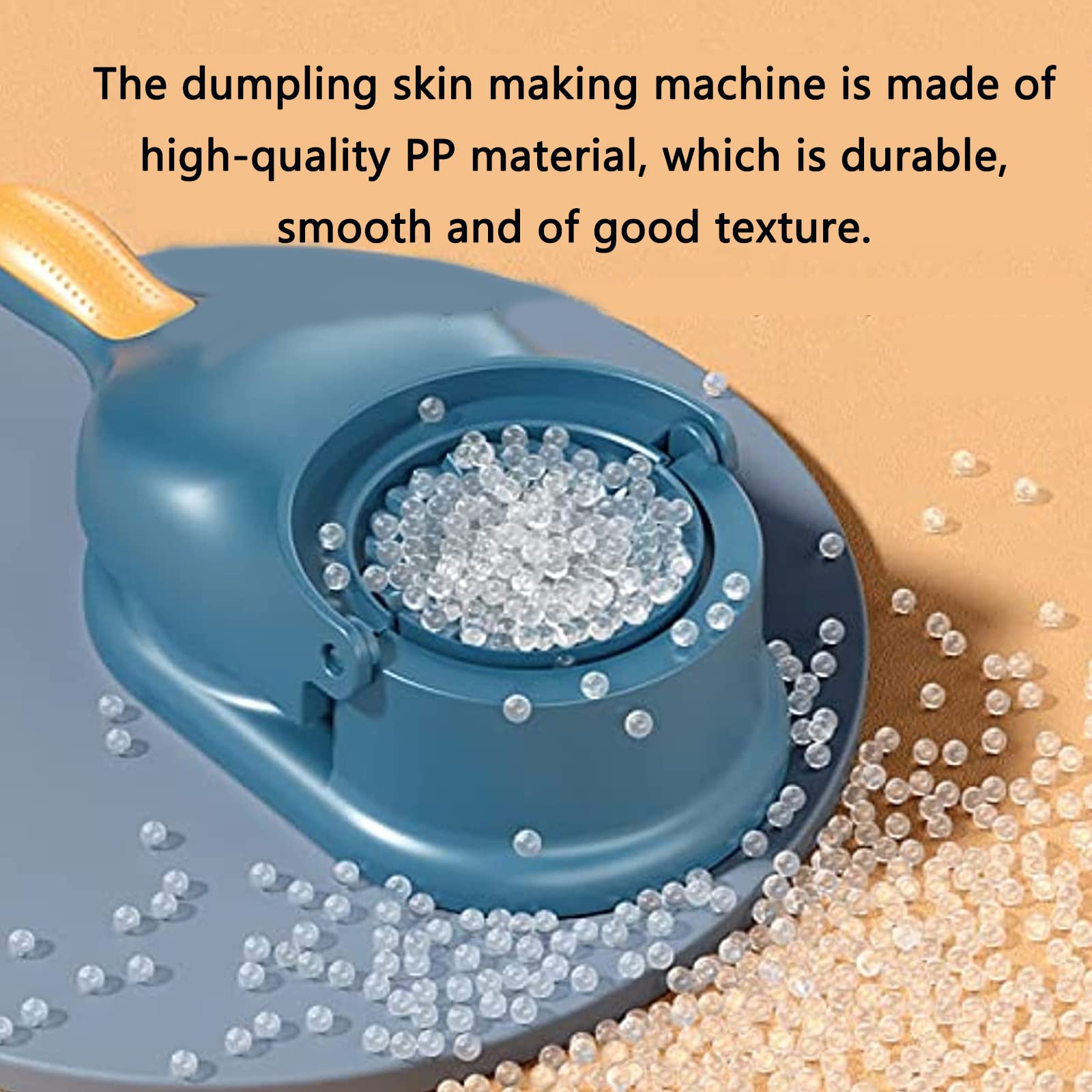 2 in 1 Dumpling Maker Machine & Press - Professional Dumpling Skin Maker Mold for Homemade Dumplings, Wontons, Ravioli (Blue) | Perfect for Asian Cooking, Family Meal Prep & Party Snack Making
