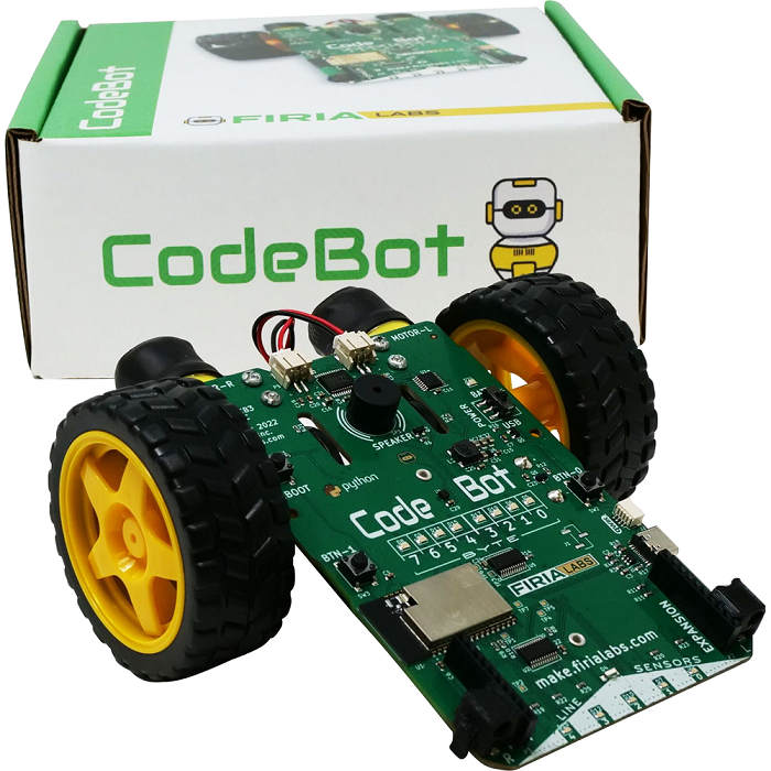 Firia Labs CodeBot Python Kit for Kids & Teens (Grades 8-12) - Learn Coding, Robotics & STEM at Home or School