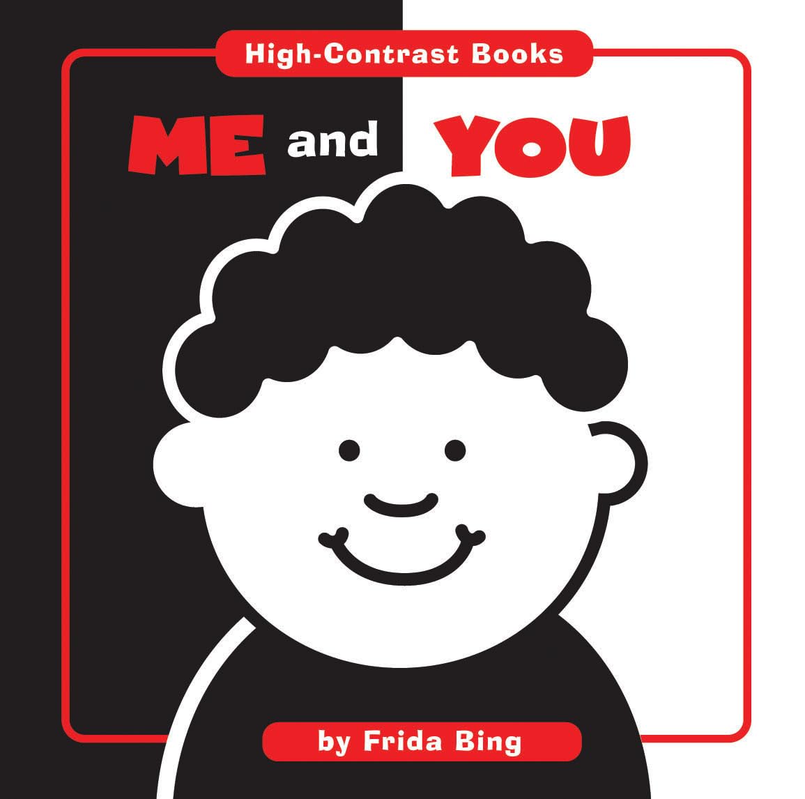 High Contrast Baby Books - Me and You - Black and White Visual Stimulation for Newborns & Infants - Perfect for Early Learning & Sensory Development