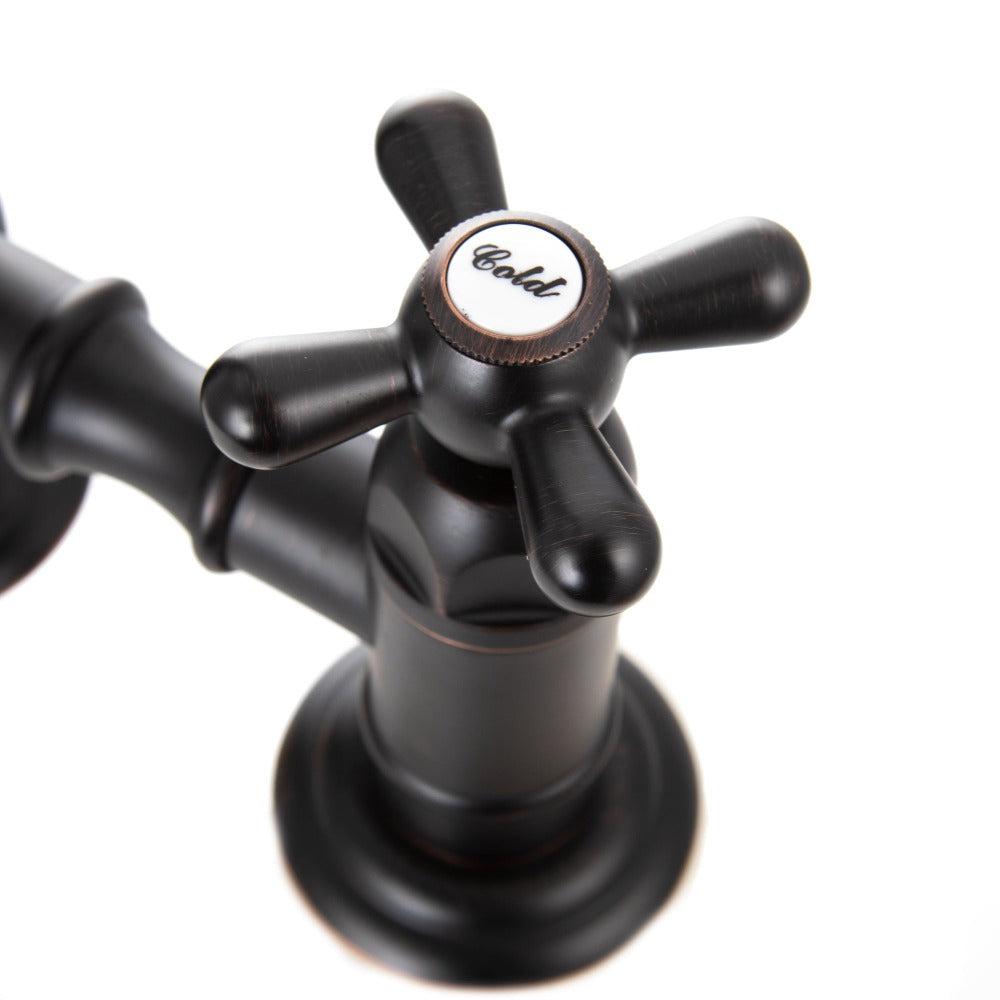 ZLINE Mona Kitchen Faucet with Side Sprayer in Oil Rubbed Bronze - High Arc Pull-Down Sprayer for Modern Farmhouse & Commercial Kitchens (MNA KF ORB)