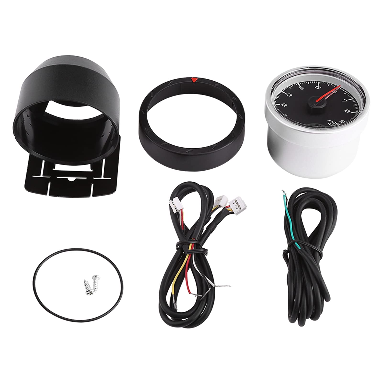 Universal LED RPM Gauge Tachometer 8x7x6cm DC 12V for Modified & Racing Cars - Perfect for Performance Monitoring & Engine Tuning