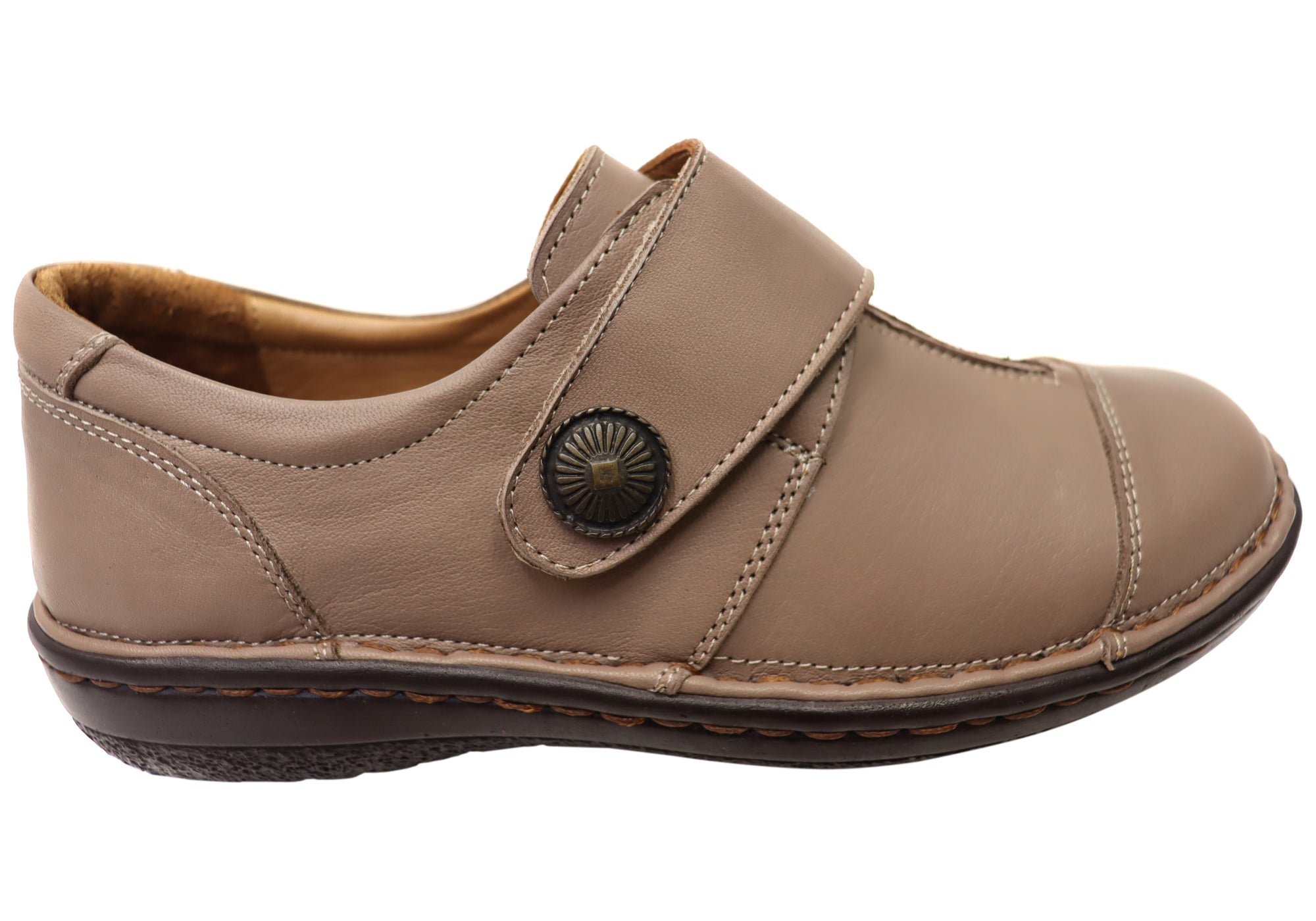 Planet Shoes Bower Women's Comfortable Adjustable Strap Leather Flats - Perfect for Work, Travel & Everyday Wear