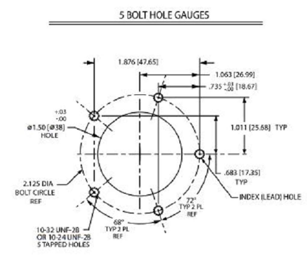 Rochester Gauge 6781 Series Adjustable Swing Arm Fuel & Oil Level Gauge 6