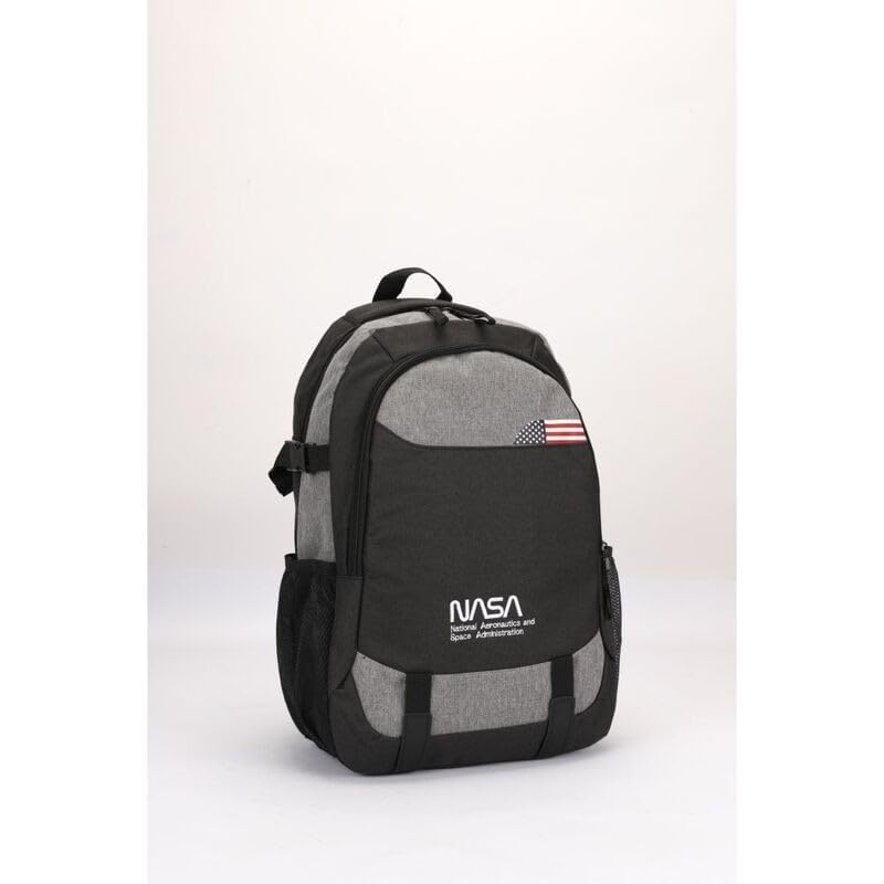 NASA Backpack Travel Black - Durable & Stylish for School, Work & Outdoor Adventures