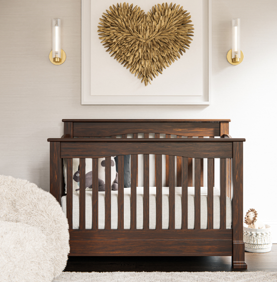Mackenie 4-in-1 Convertible Crib Set - Baby Crib to Toddler Bed to Daybed to Full Size Bed | Nursery Furniture for Newborns & Growing Kids | Perfect for Baby Rooms, Daycare Centers & Guest Rooms