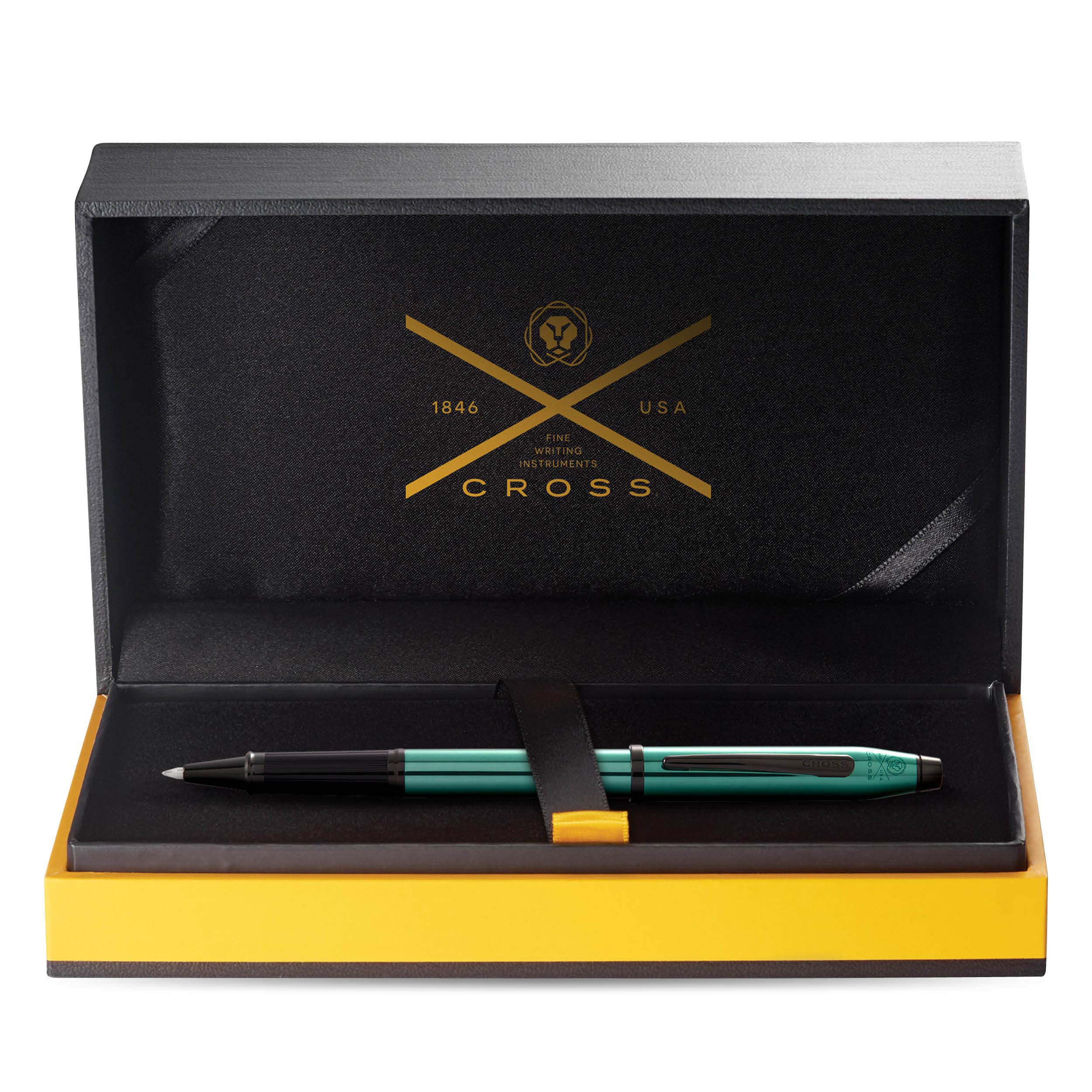 Cross Century II Refillable Gel Ink Rollerball Pen - Medium Point, Translucent Green Lacquer with Luxury Gift Box | Premium Writing Instrument for Office, Business Gifts & Signature Documents