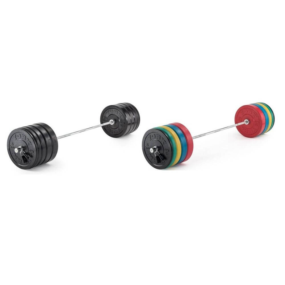 York Barbell Olympic Weightlifting Bar - 2000LB Capacity, Needle Bearing for Smooth Spin - Ideal for CrossFit, Powerlifting & Home Gym Training