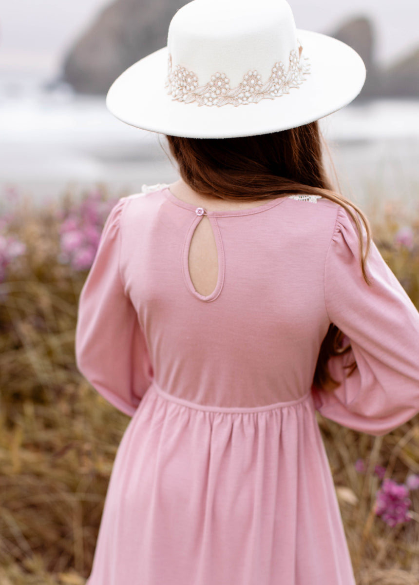 Tatum Pink Dress for Women - Flowy Summer Dress with Short Sleeves & Side Pockets | Perfect for Beach Vacations, Date Nights & Casual Outings